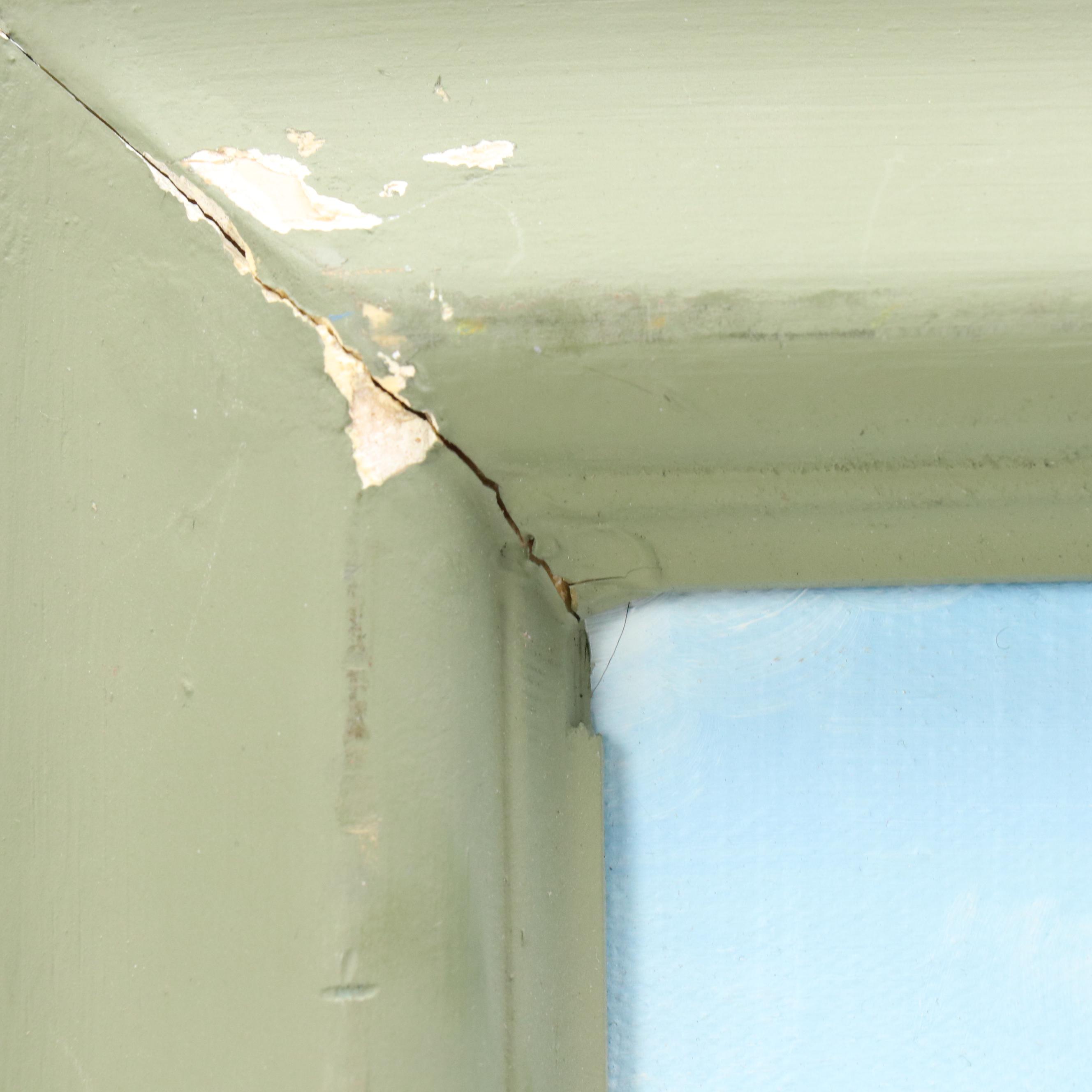 J. V. Spendlove Surrealist Style Desert Landscape Oil Painting, Circa 2001