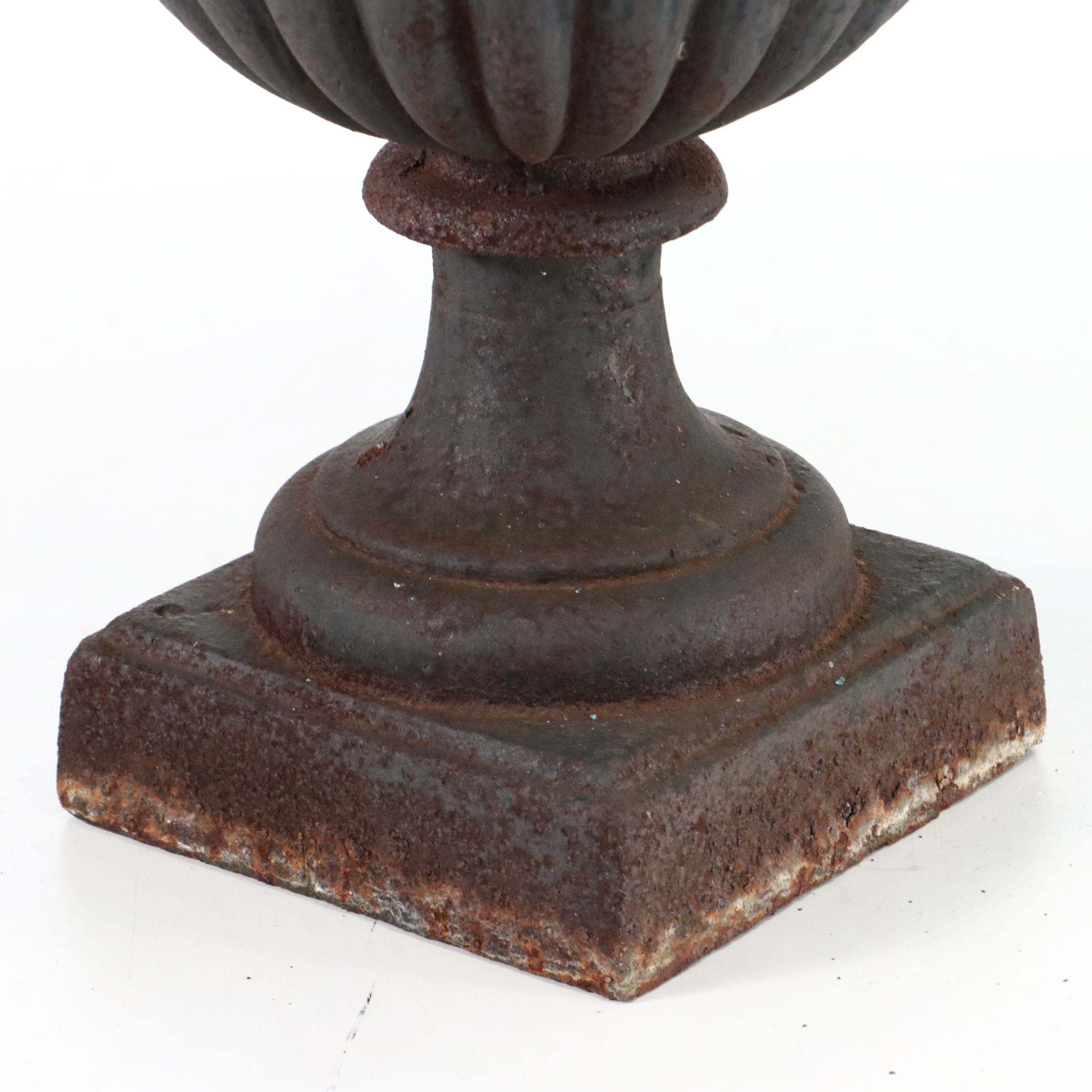 Neoclassical Style Cast Iron Urn-Shaped Planter, Early 20th Century