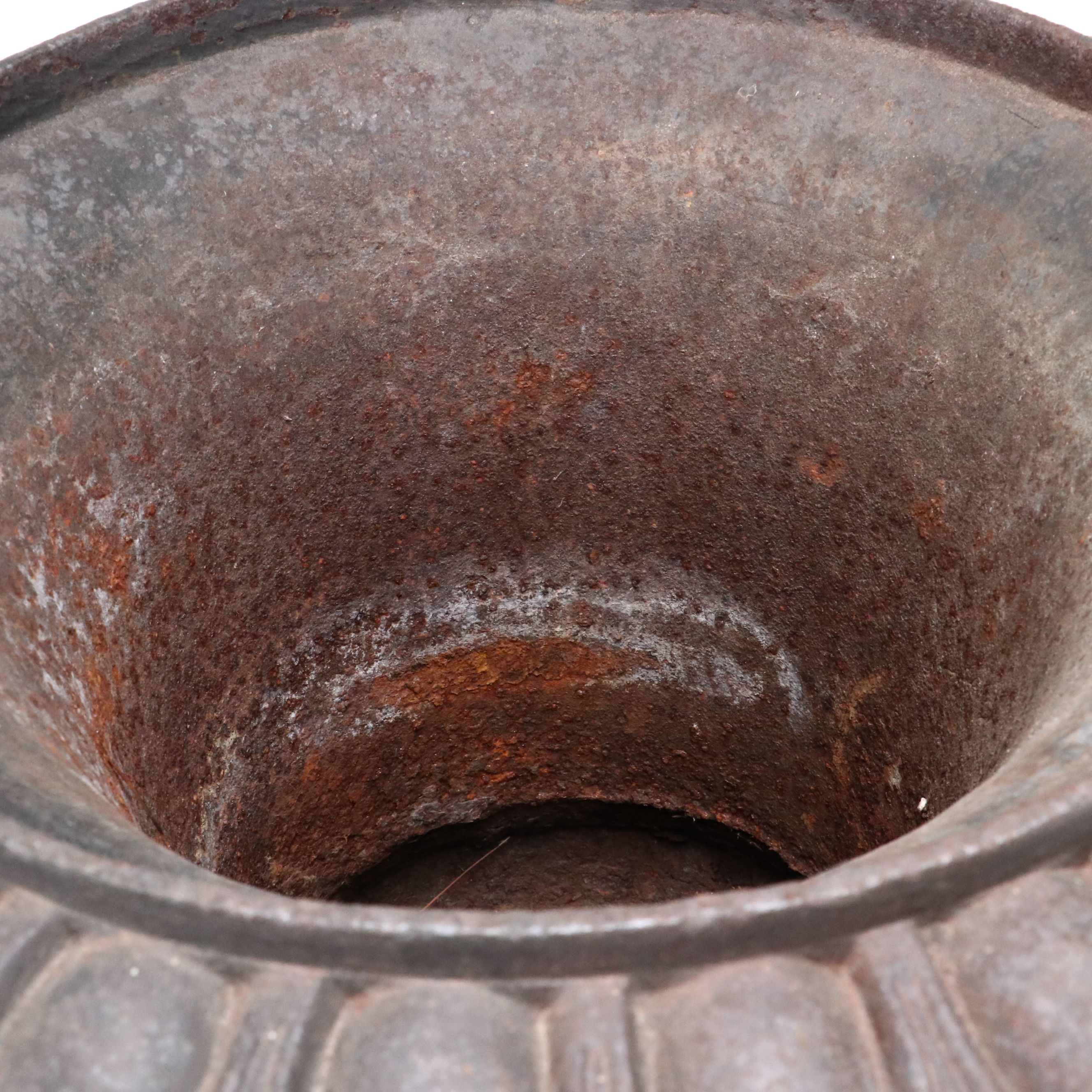 Neoclassical Style Cast Iron Urn-Shaped Planter, Early 20th Century