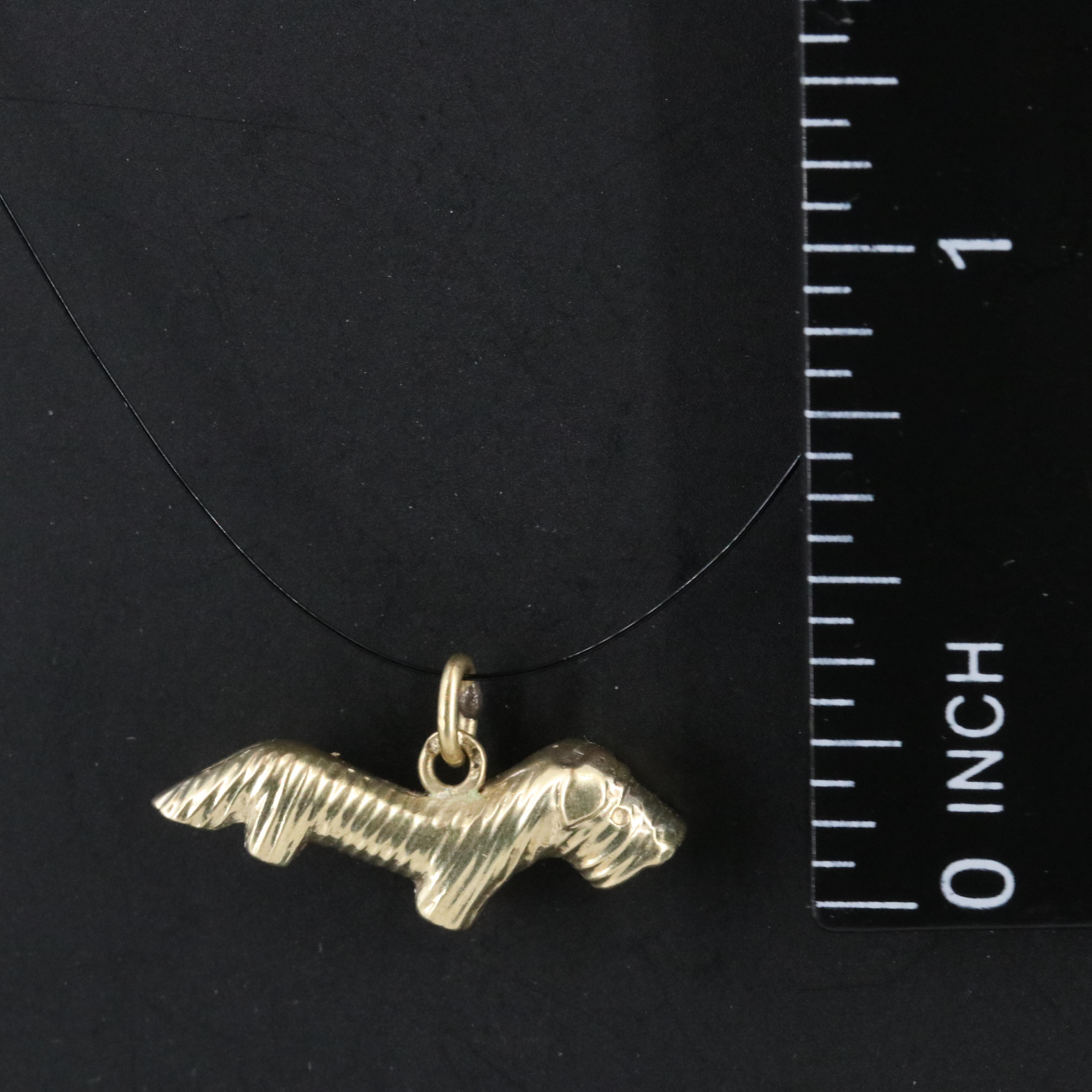 14K Dachshund Pendant