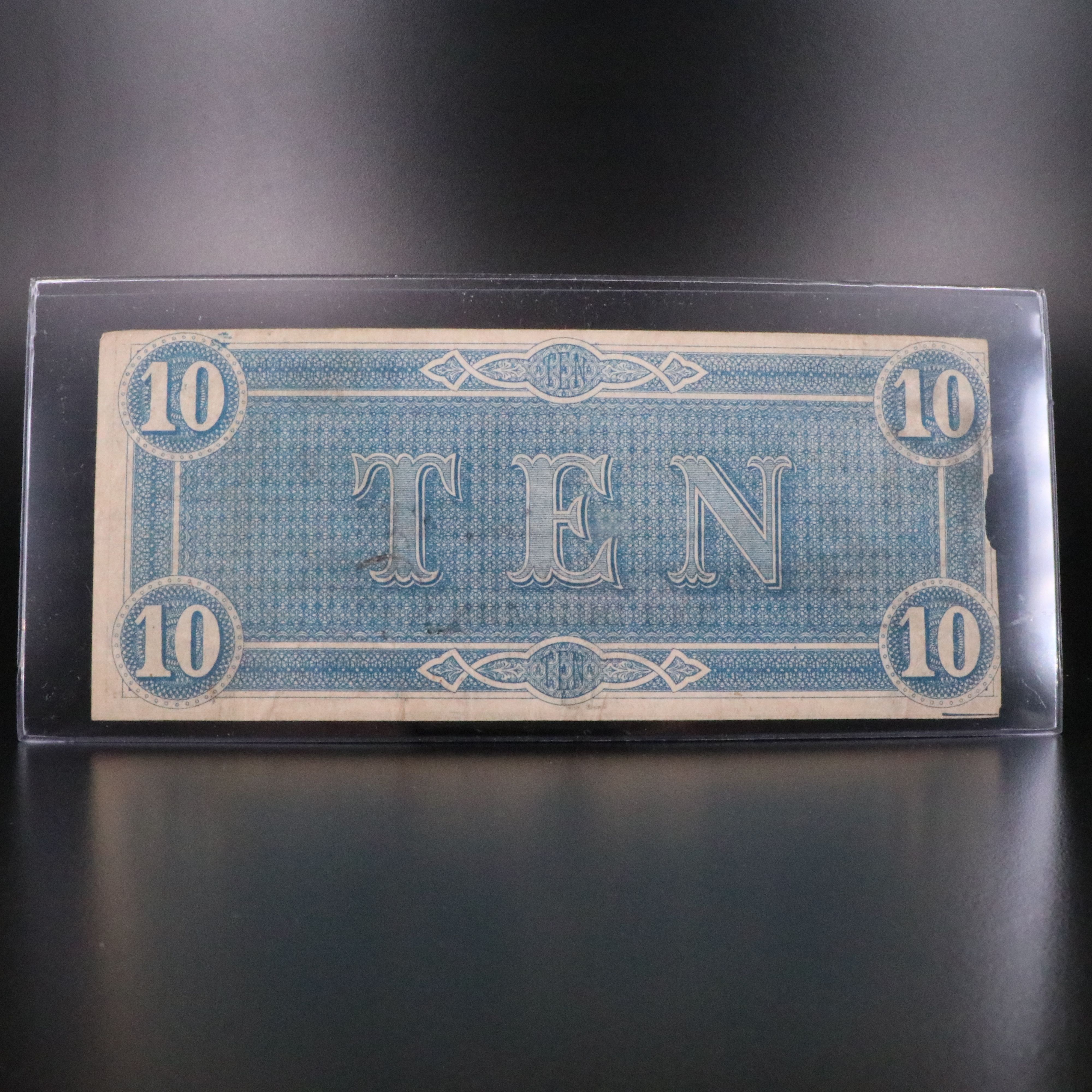 Collection of Seven Obsolete Bank Notes from the Civil War Era