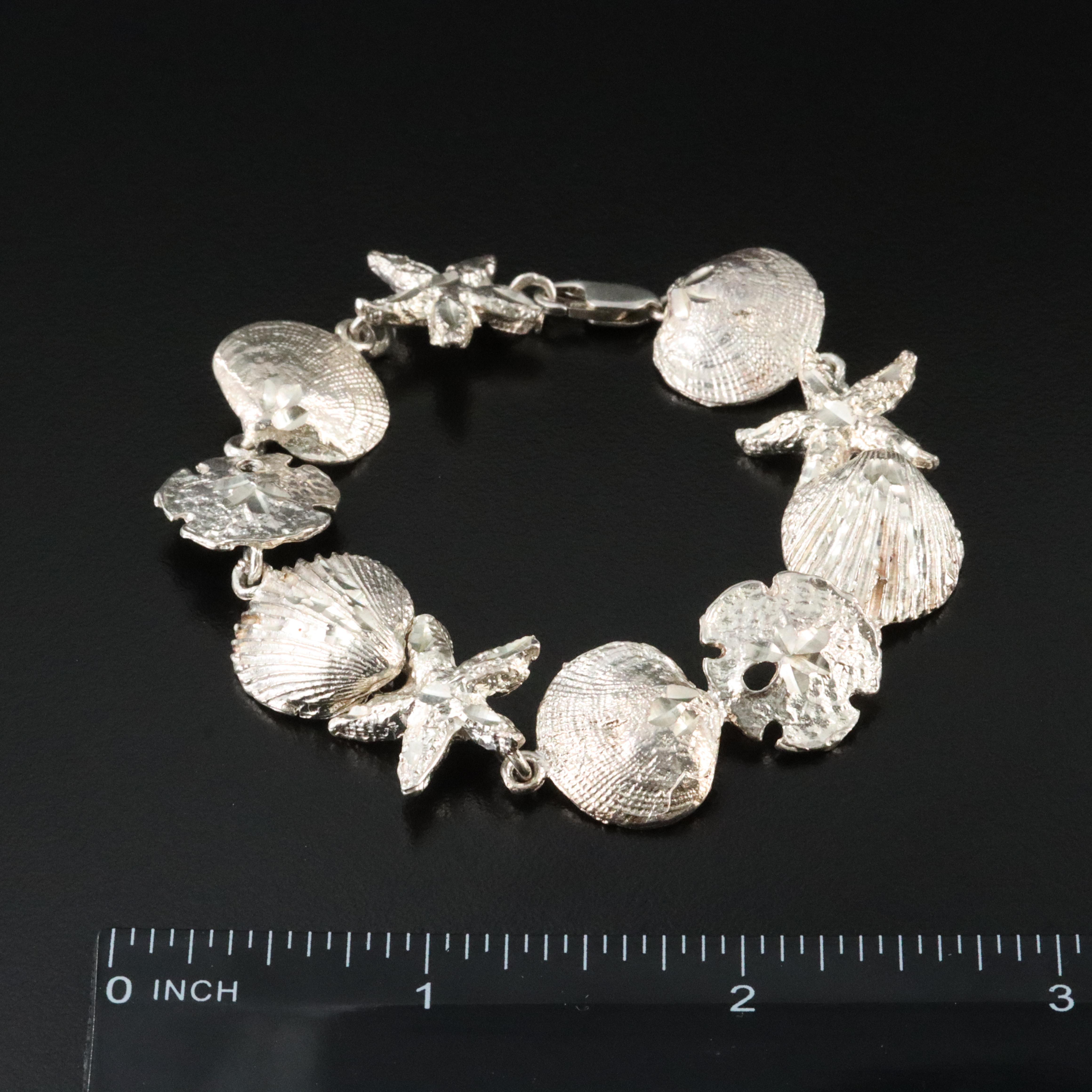 Sterling Sea Shell Bracelet and Earring Selection
