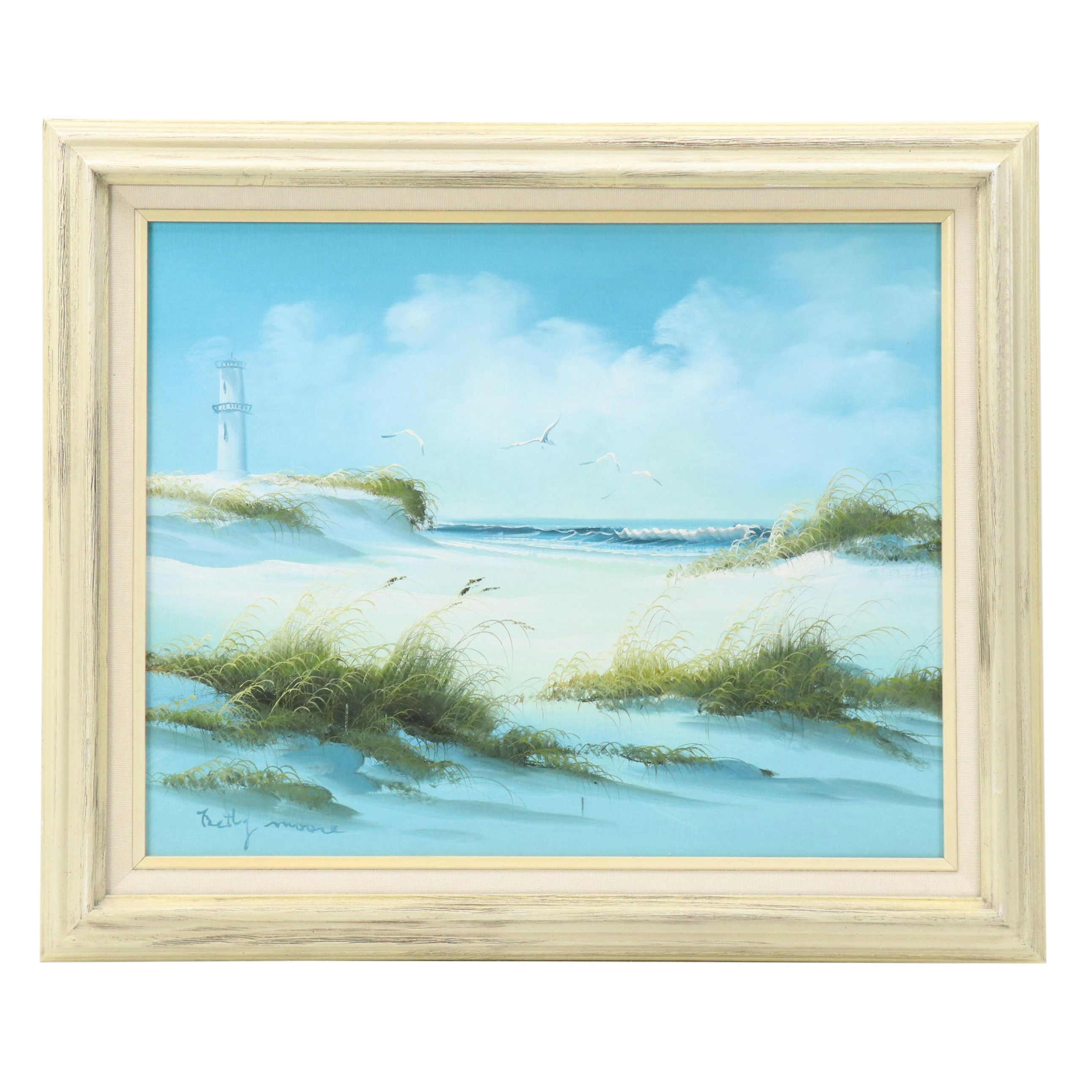 Betty Moore Seascape Oil Painting, 21st Century