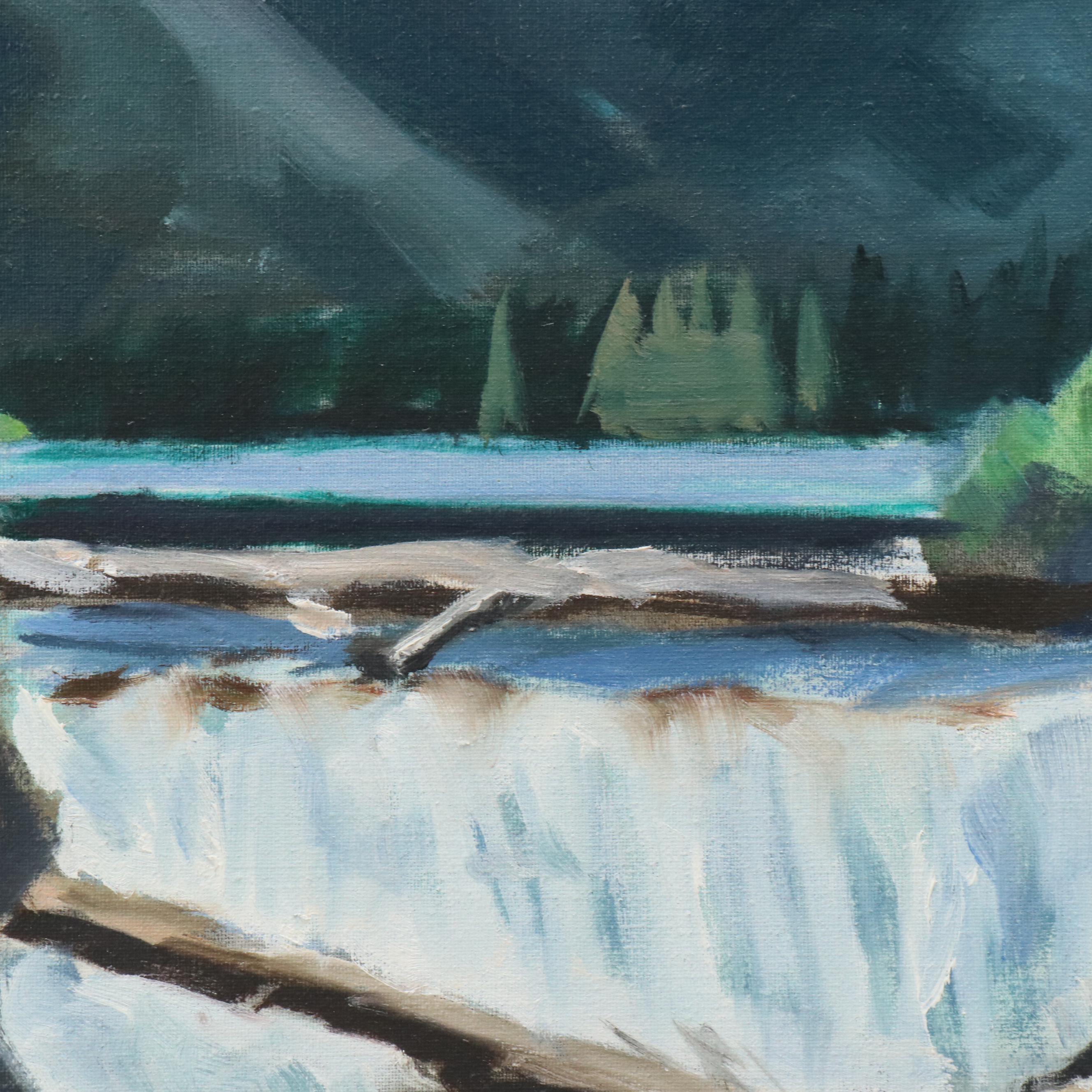 Lynn Jonas Mountainous River Landscape, 1970