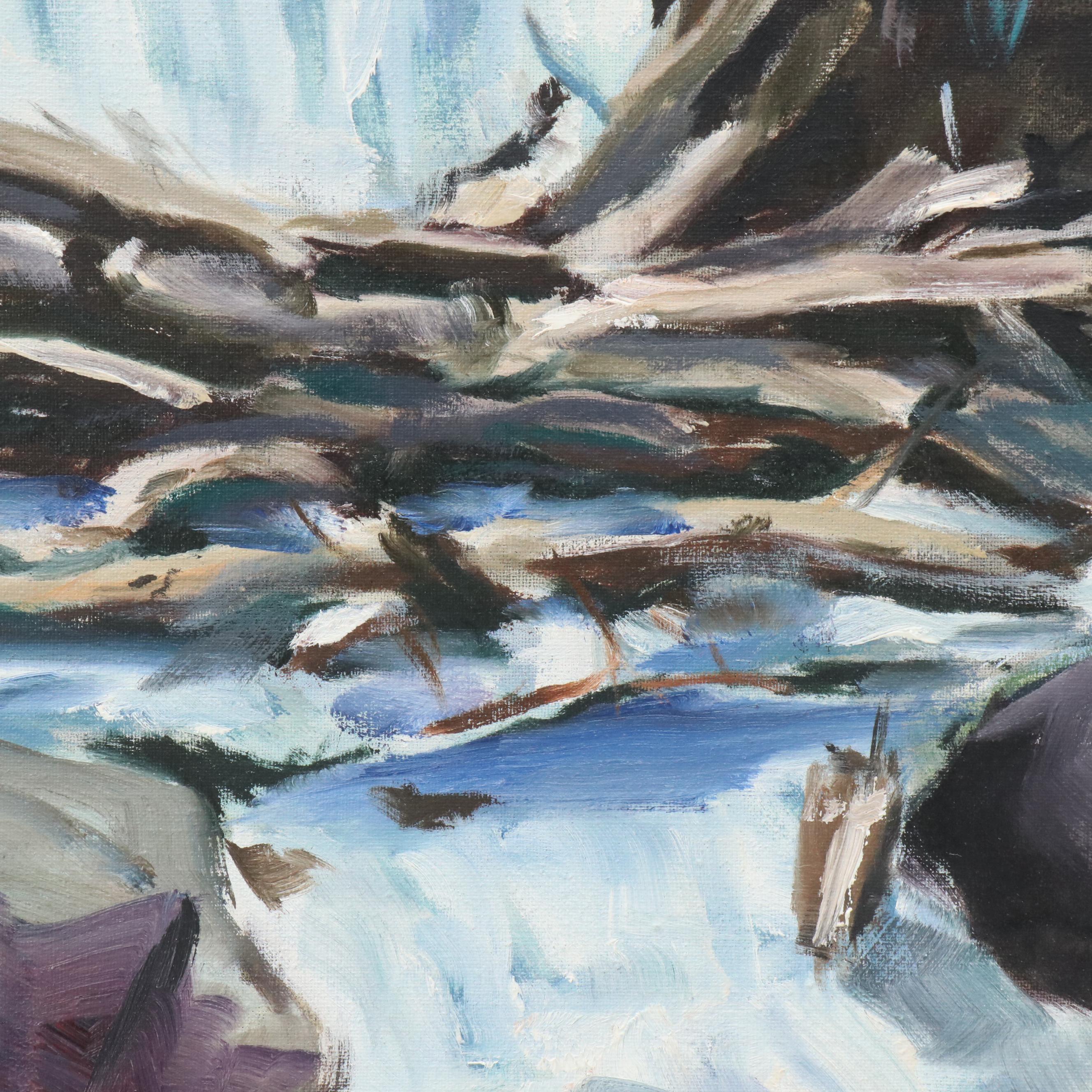 Lynn Jonas Mountainous River Landscape, 1970