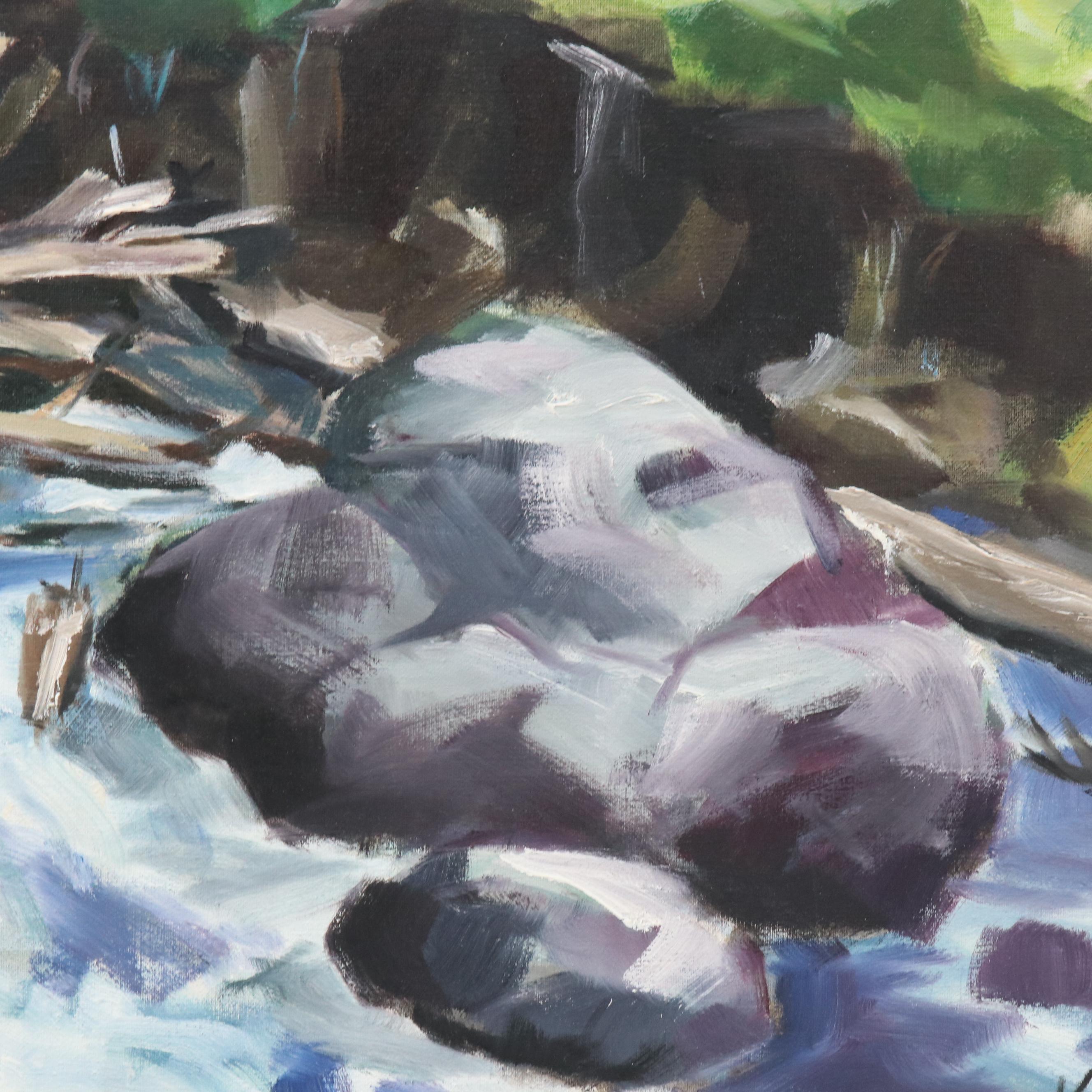 Lynn Jonas Mountainous River Landscape, 1970