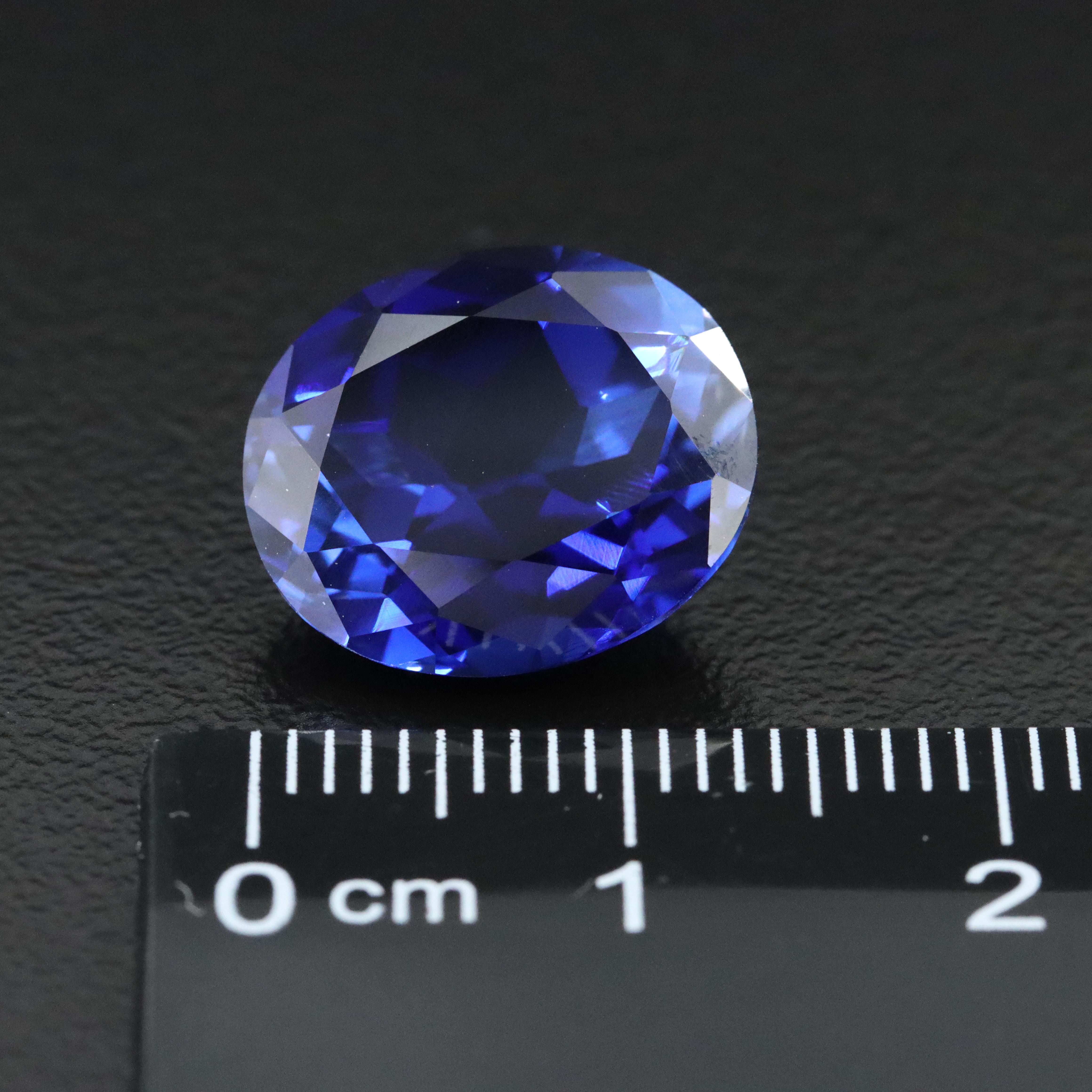 Loose 10.64 CT Lab Grown Sapphire