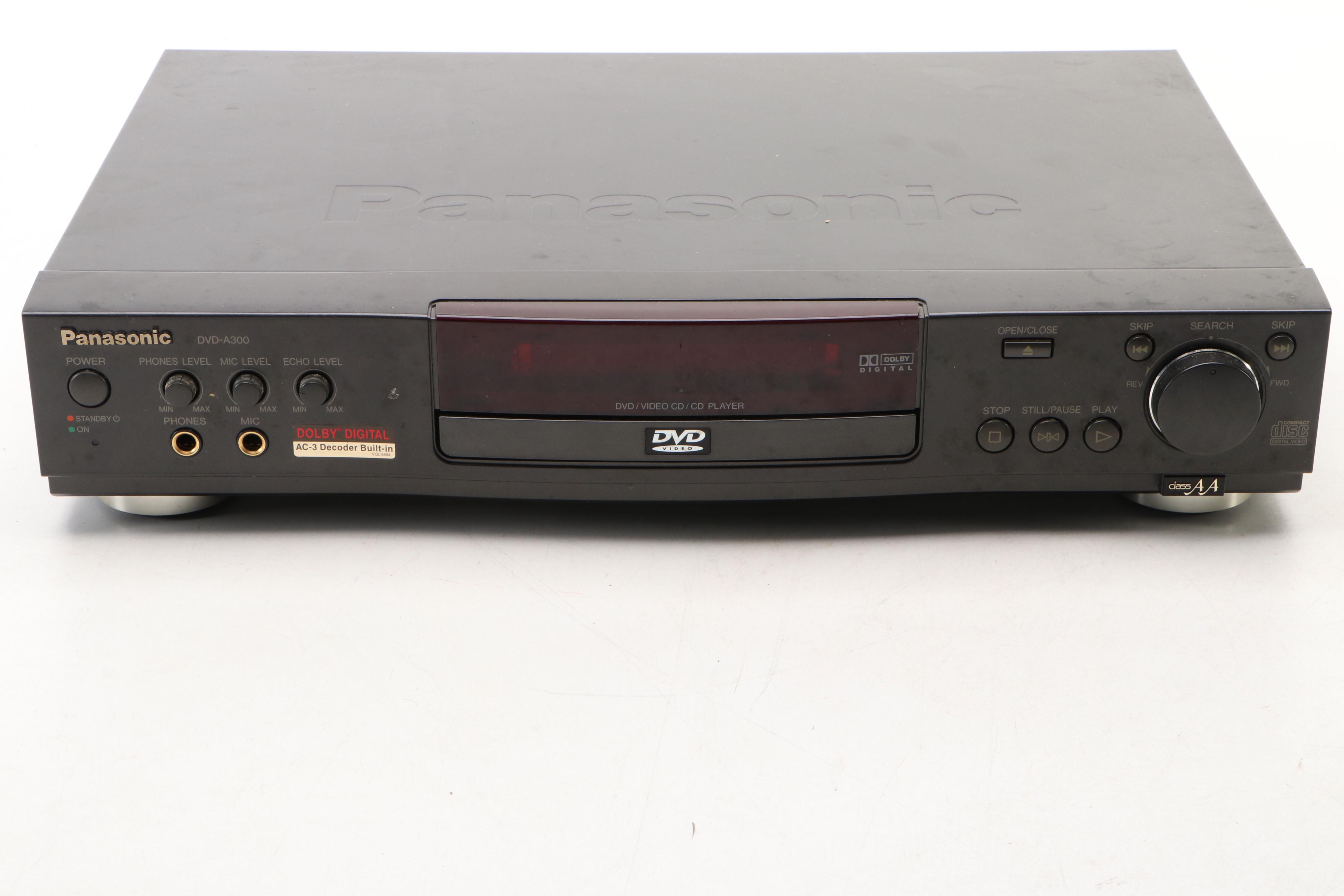 Panasonic A-300 DVD Player with Sony DAV-HDX589W Home Theatre System