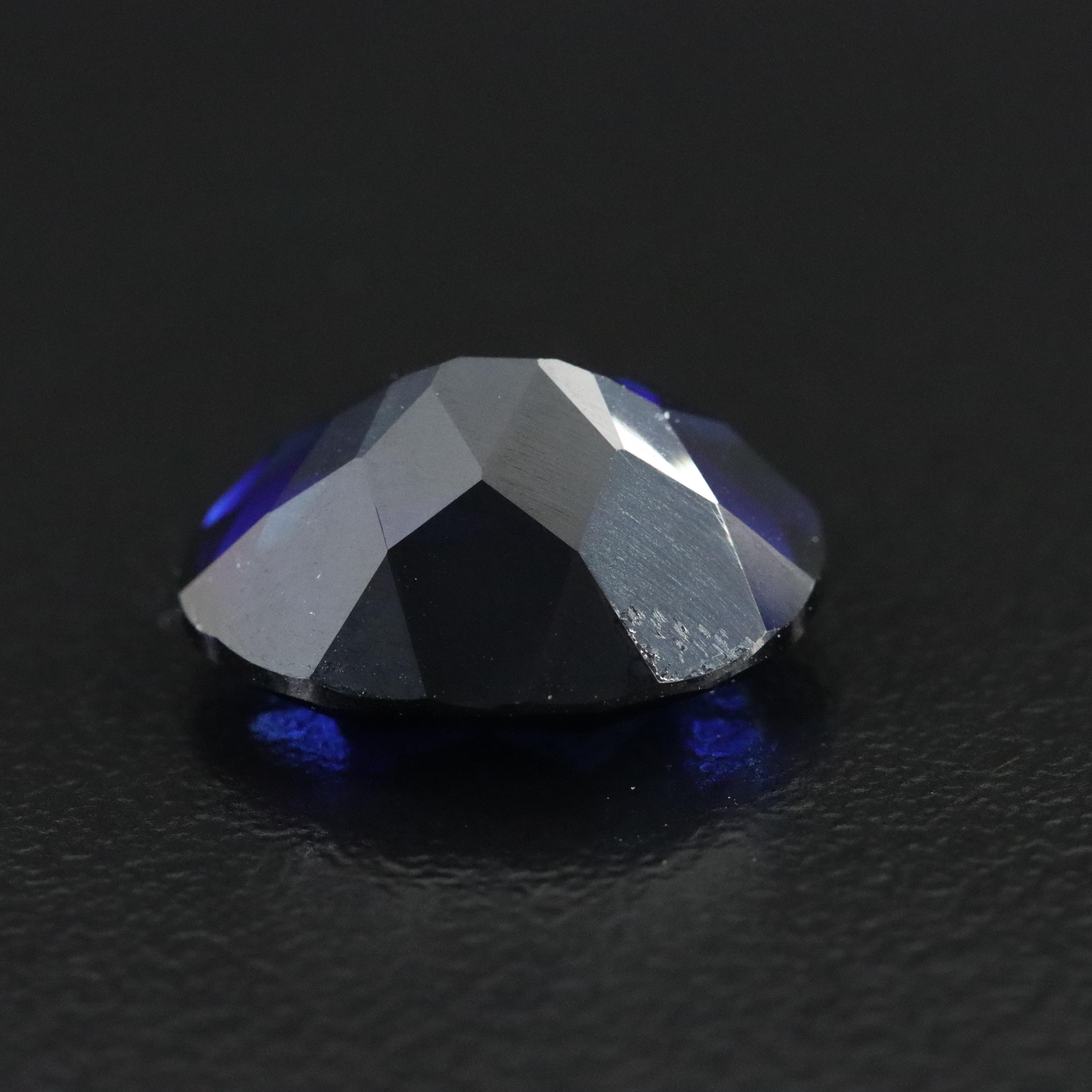 Loose 10.64 CT Lab Grown Sapphire