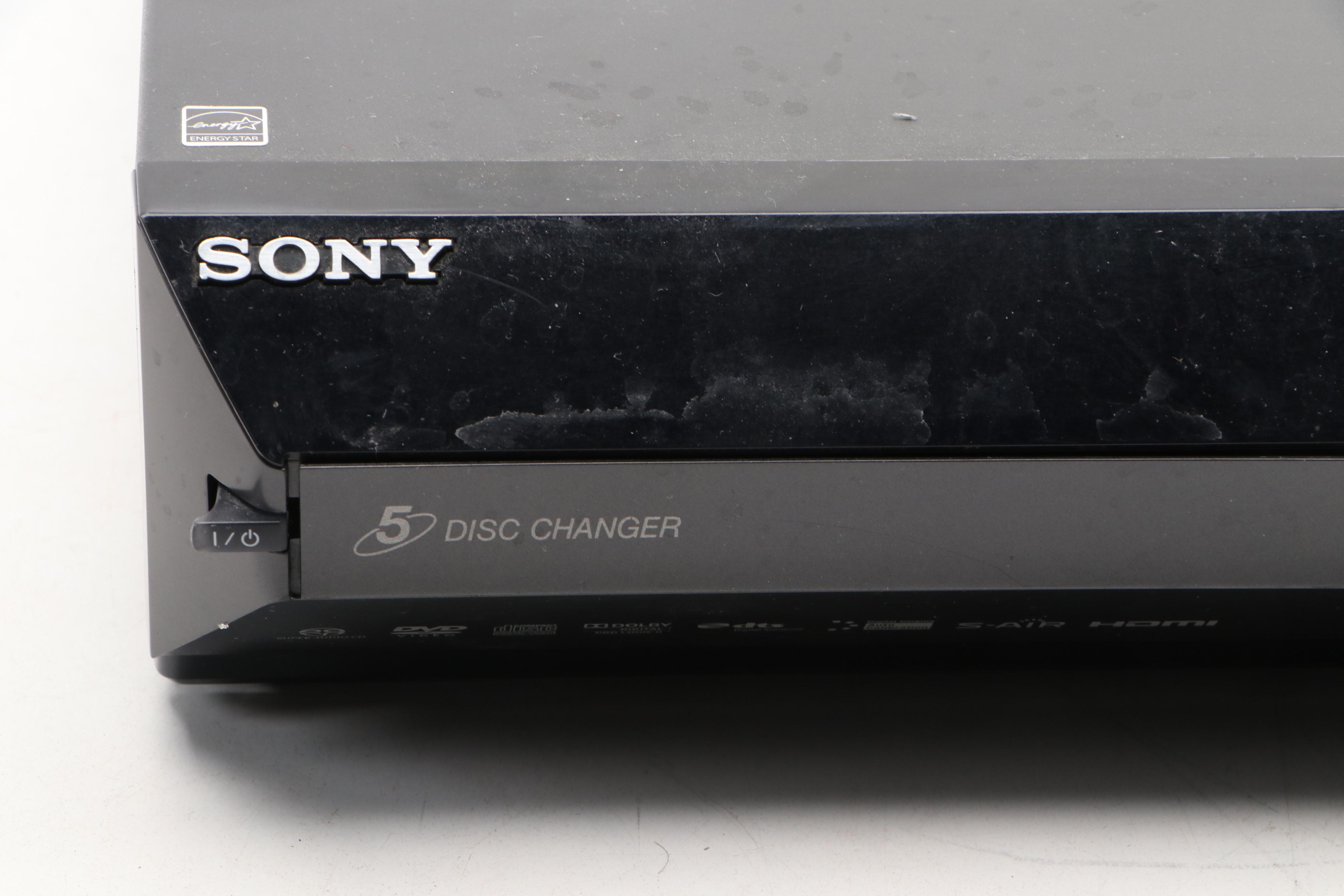 Panasonic A-300 DVD Player with Sony DAV-HDX589W Home Theatre System