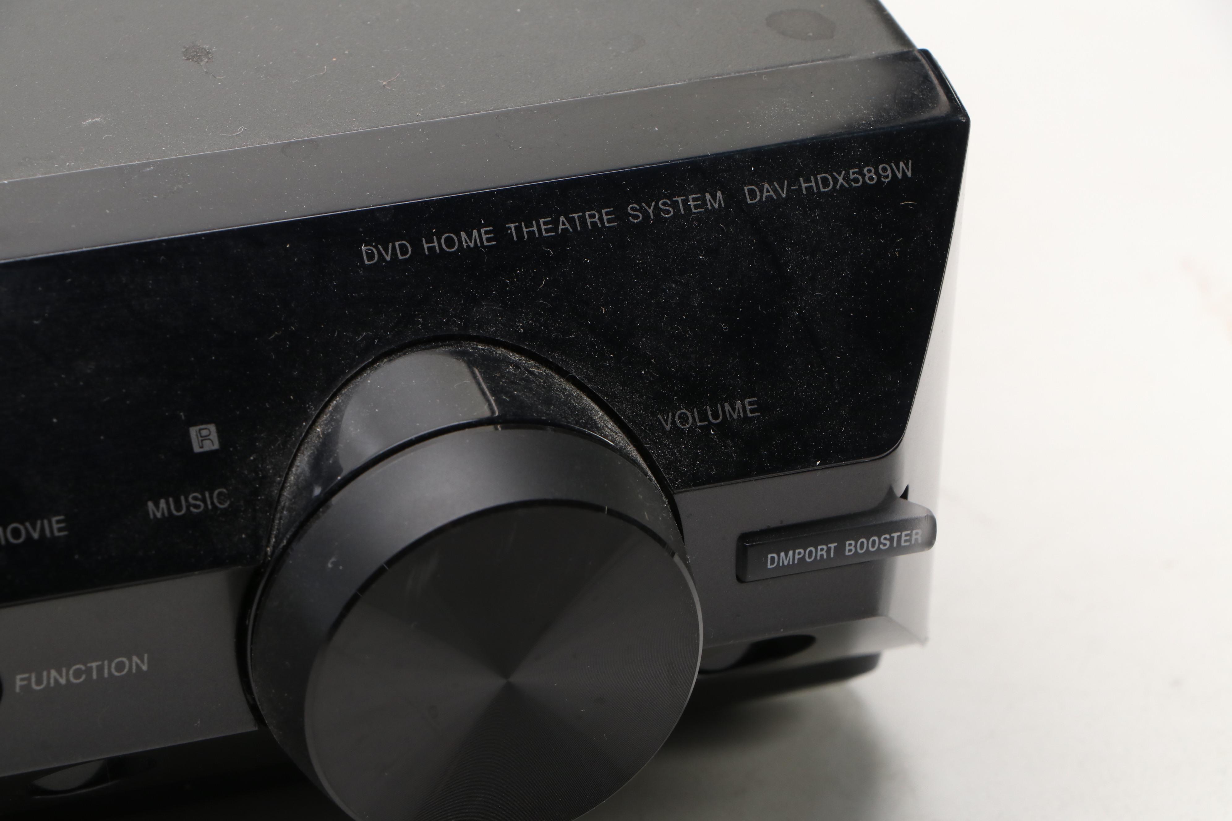 Panasonic A-300 DVD Player with Sony DAV-HDX589W Home Theatre System