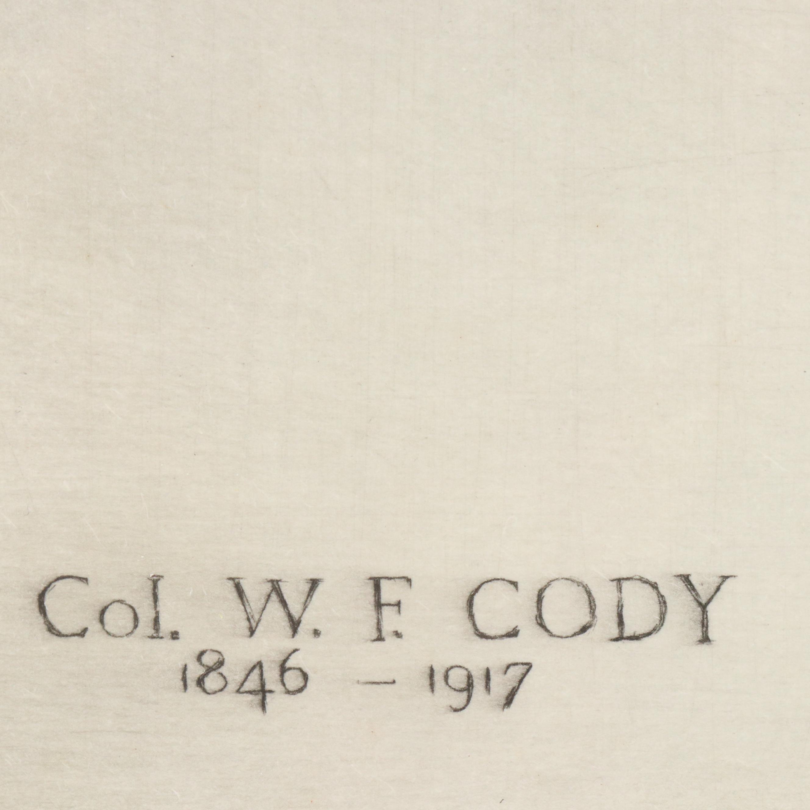 Hans Kleiber Etching Portrait "Col. W. F. Cody"