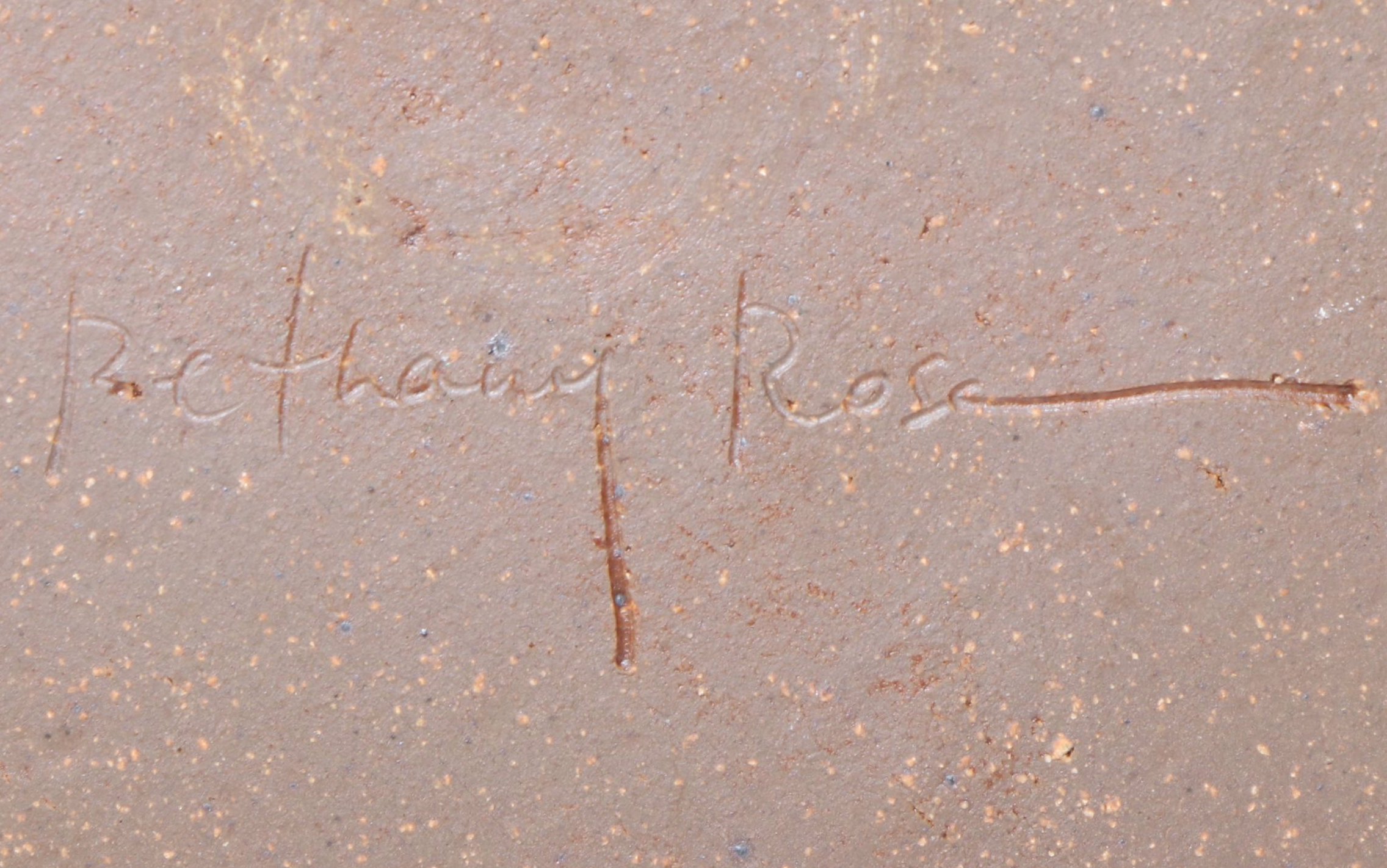 Art Pottery Flower Frog, Plate, Barbara Haring Bud Vases, & Flambe Lidded Box