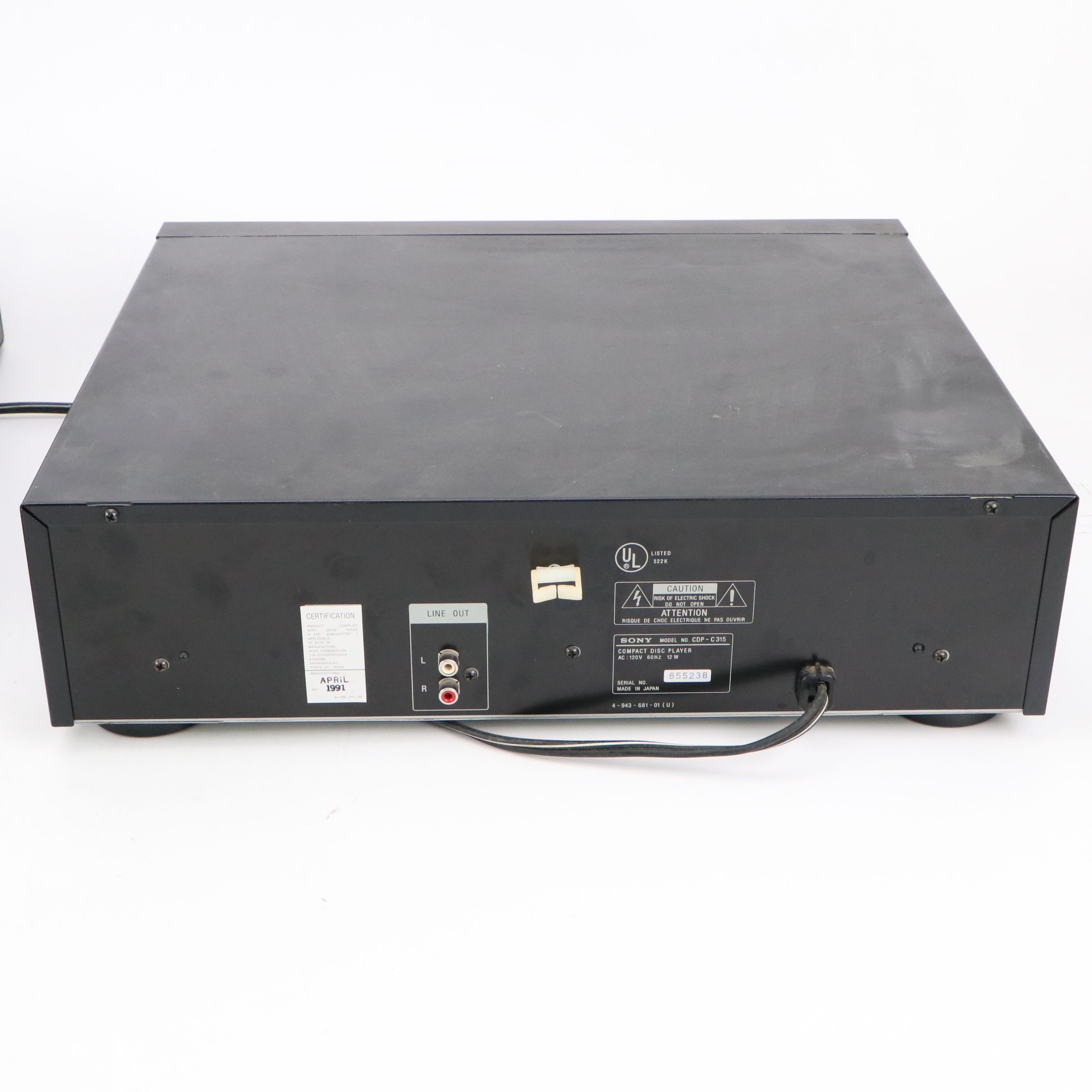 Sony Stereo Cassette Deck, Compact Disc Player and Receiver