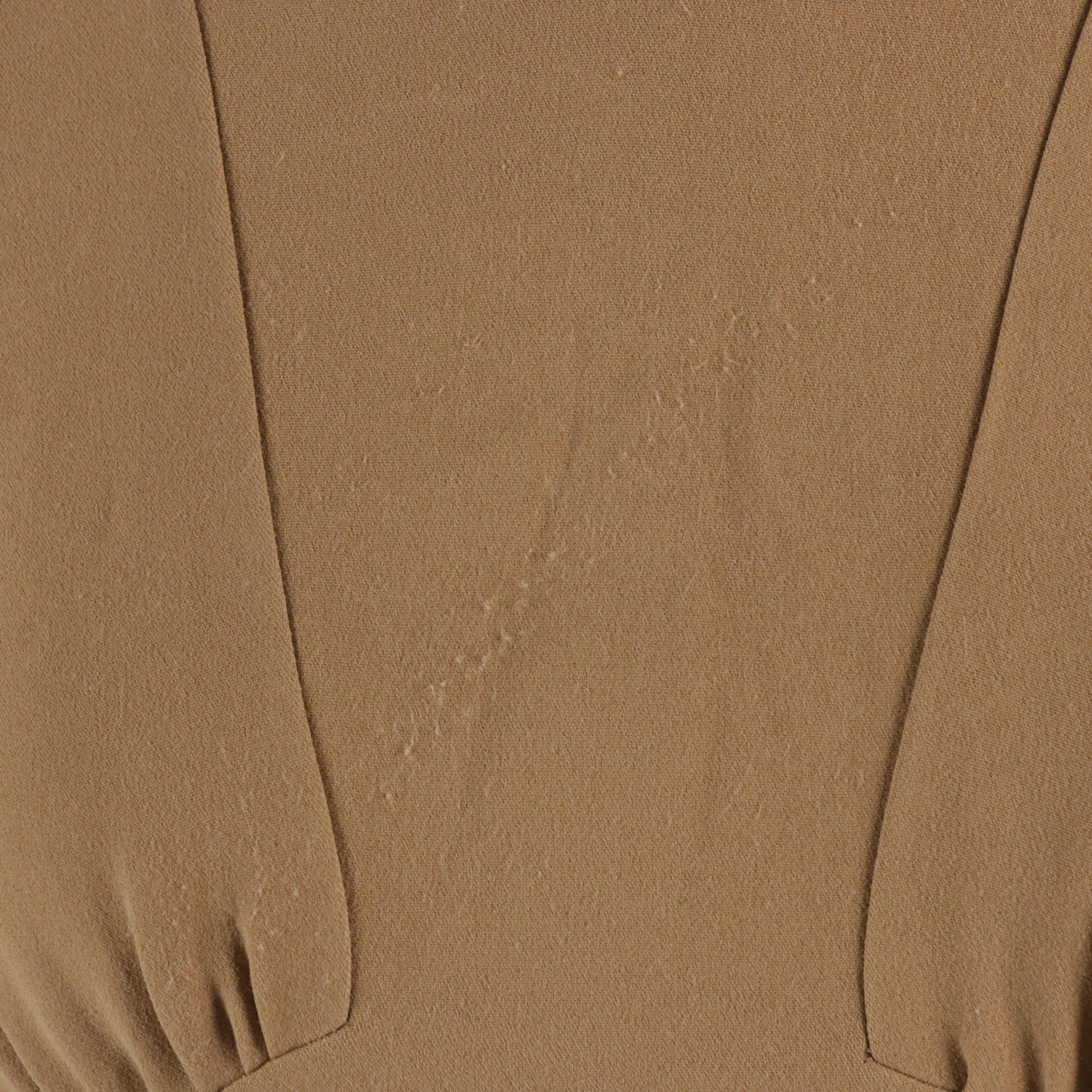 Dolce & Gabbana Pencil Dress with Yoked Waist and Shirred Pleats