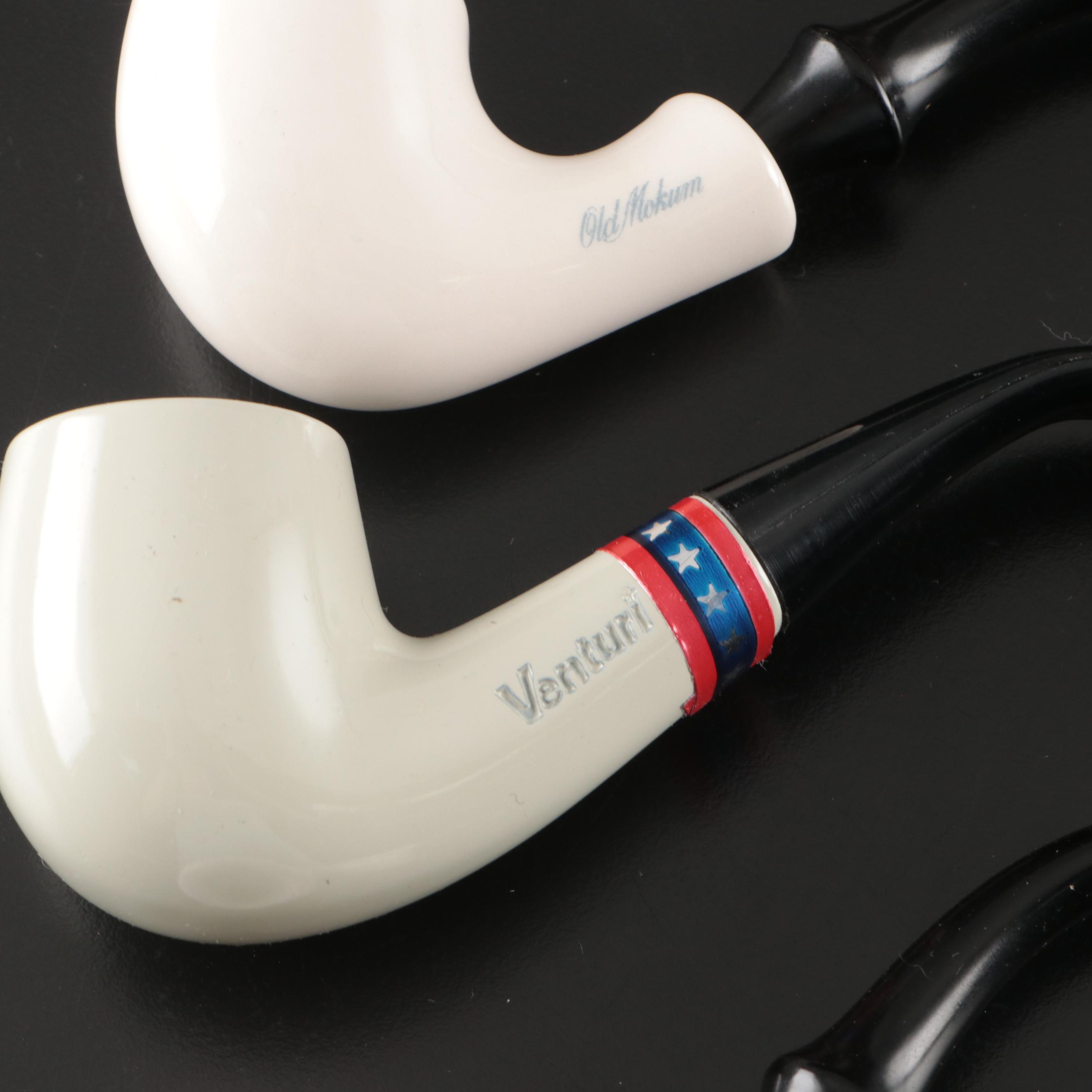 Hilson "Fantasia" Acrylic Tobacco Pipes with Vintage Paronelli Pipes and More