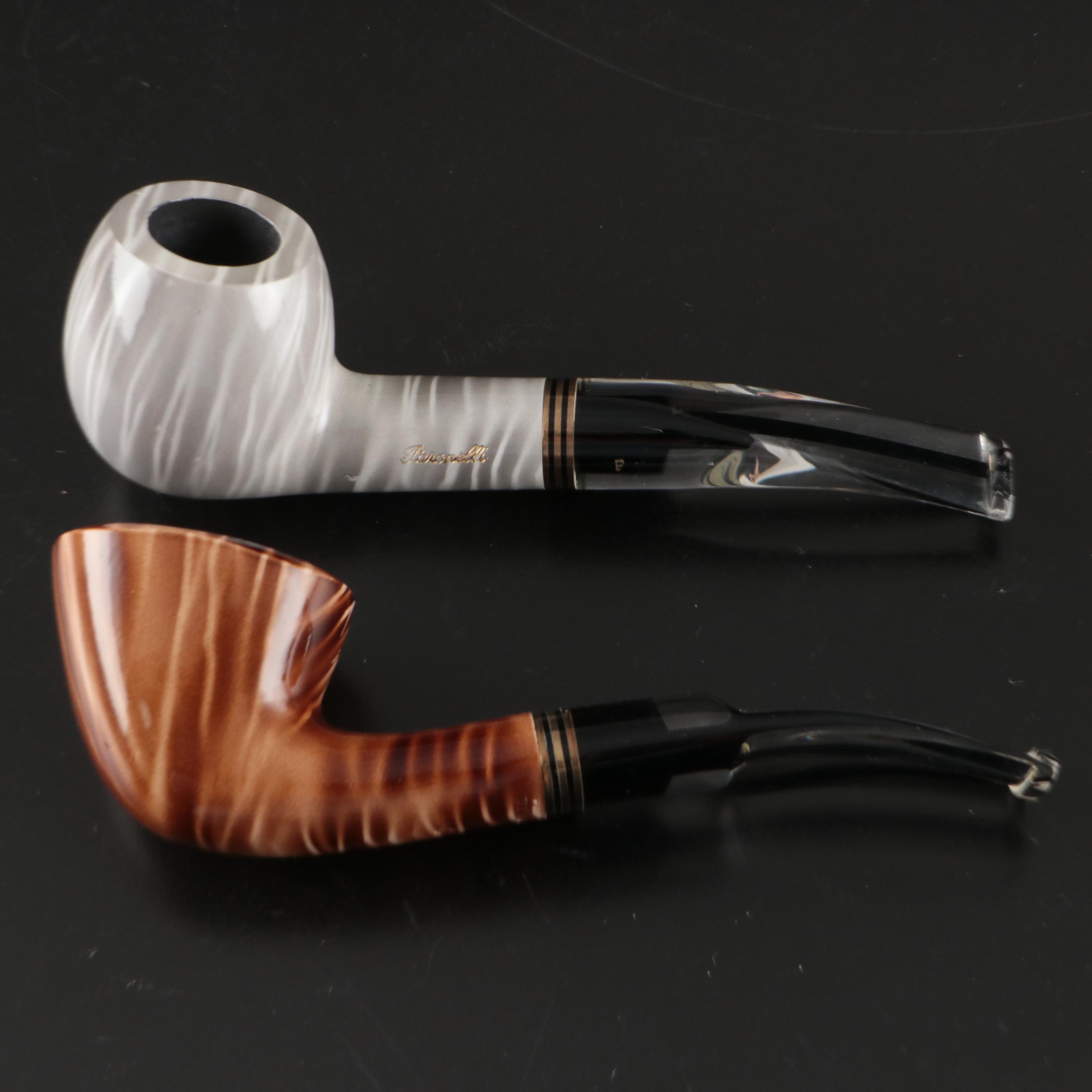 Hilson "Fantasia" Acrylic Tobacco Pipes with Vintage Paronelli Pipes and More