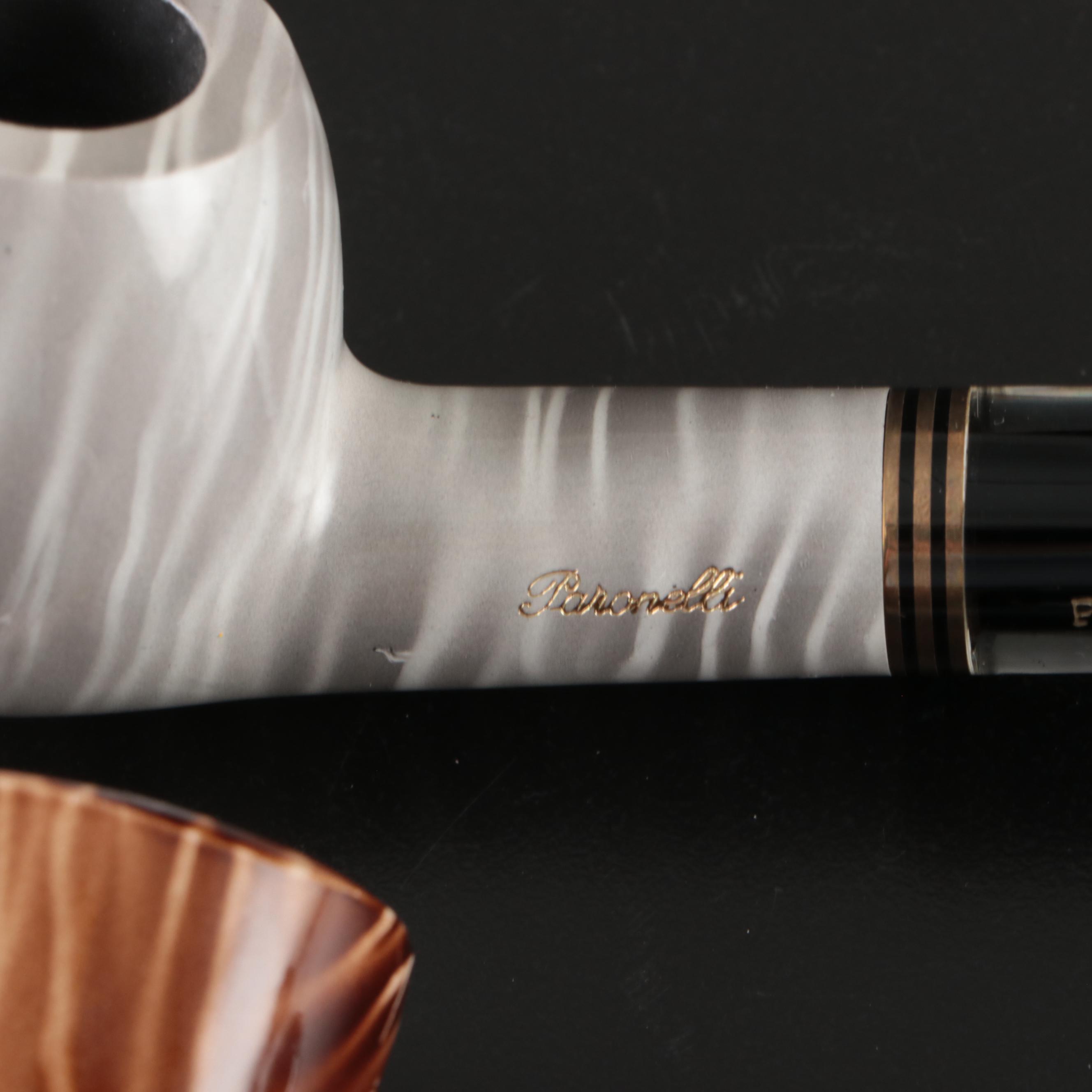 Hilson "Fantasia" Acrylic Tobacco Pipes with Vintage Paronelli Pipes and More