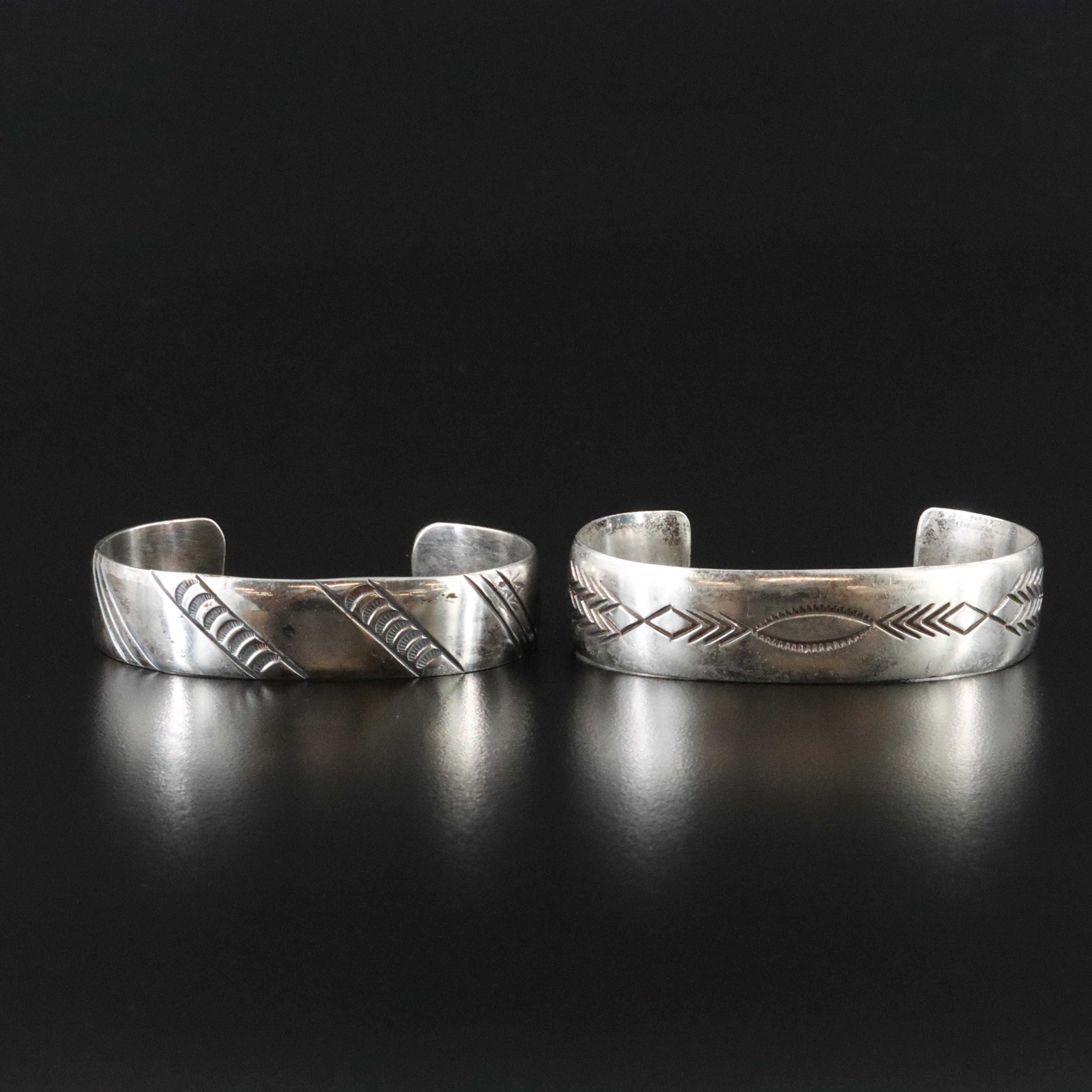 Southwestern Style Sterling Cuff Bracelets