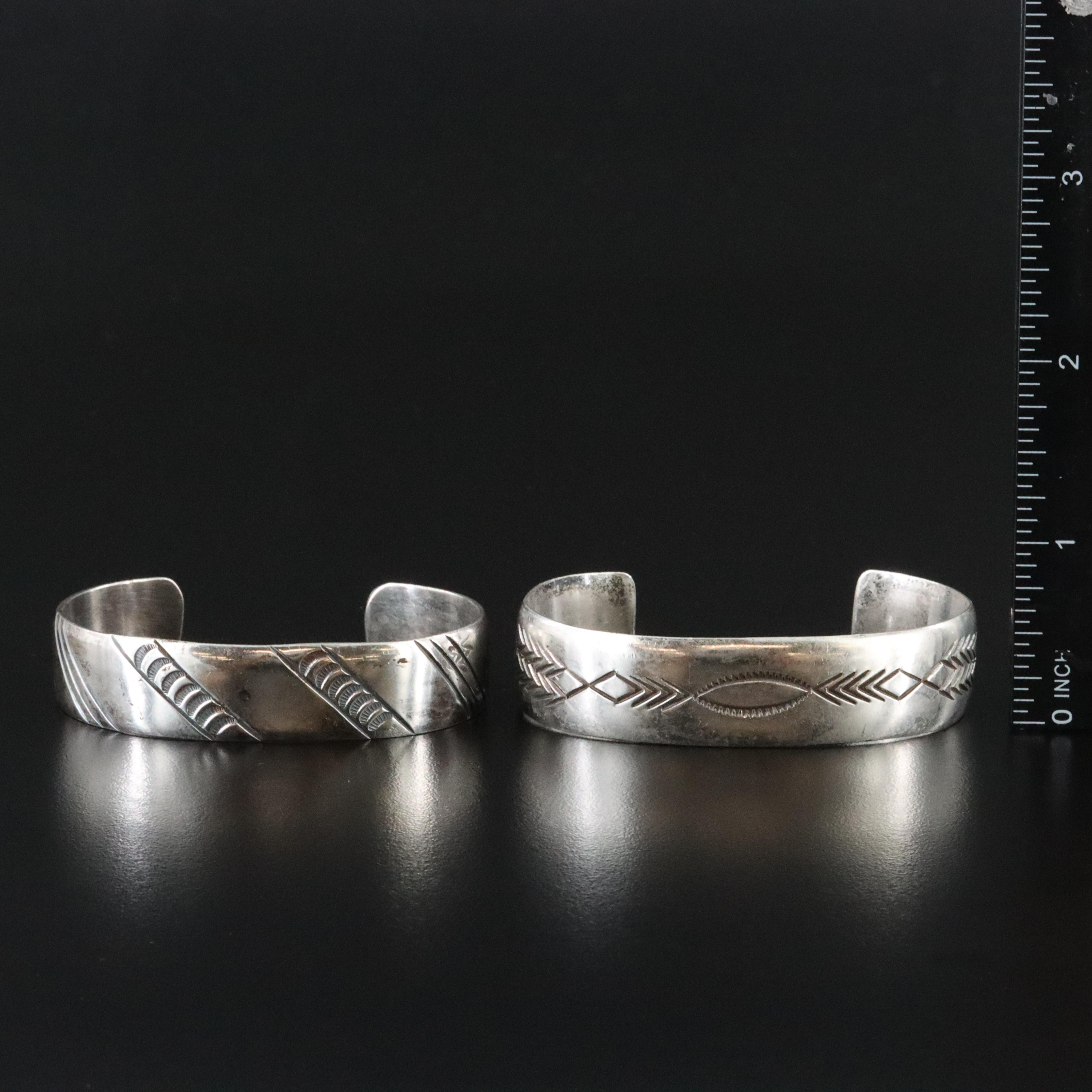 Southwestern Style Sterling Cuff Bracelets