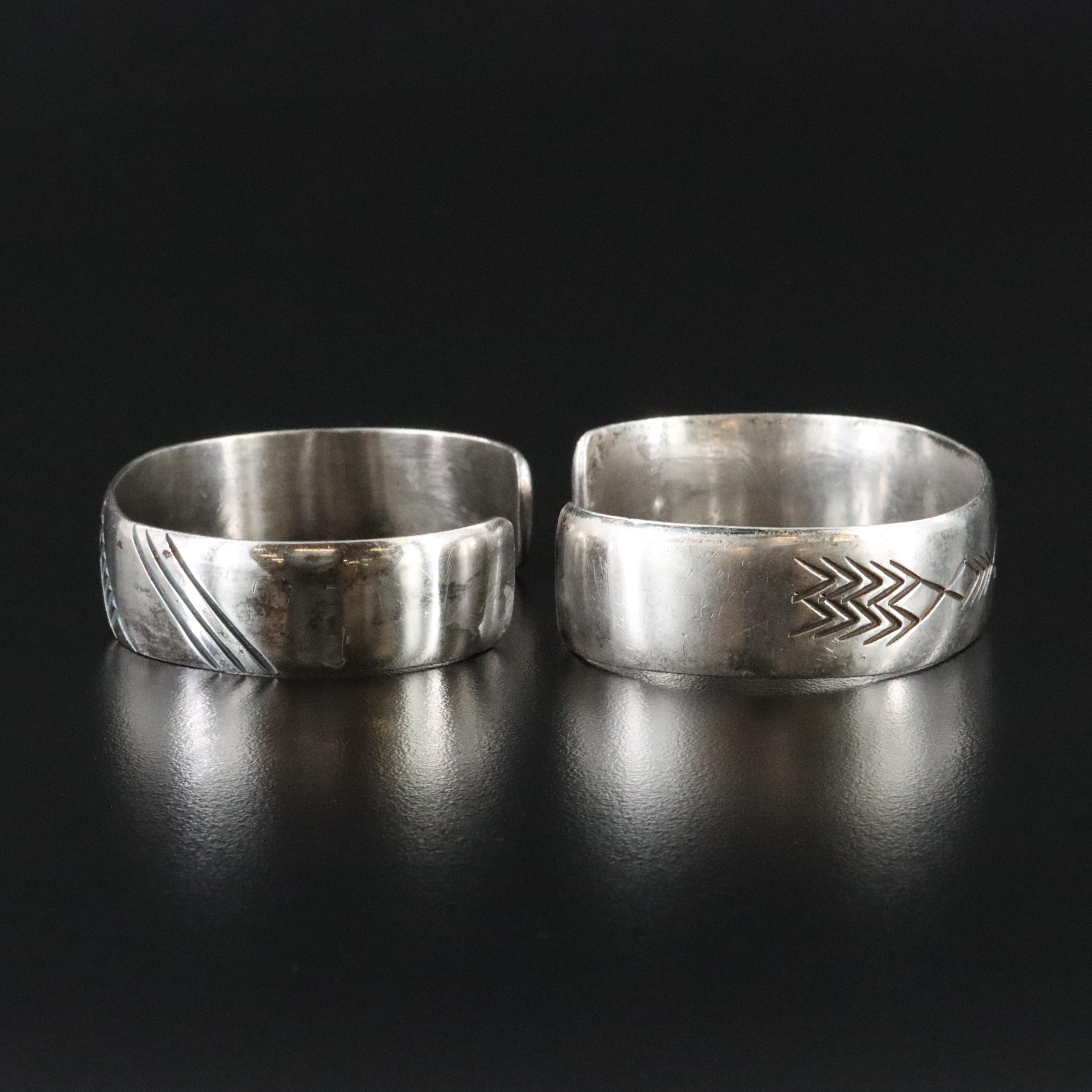 Southwestern Style Sterling Cuff Bracelets