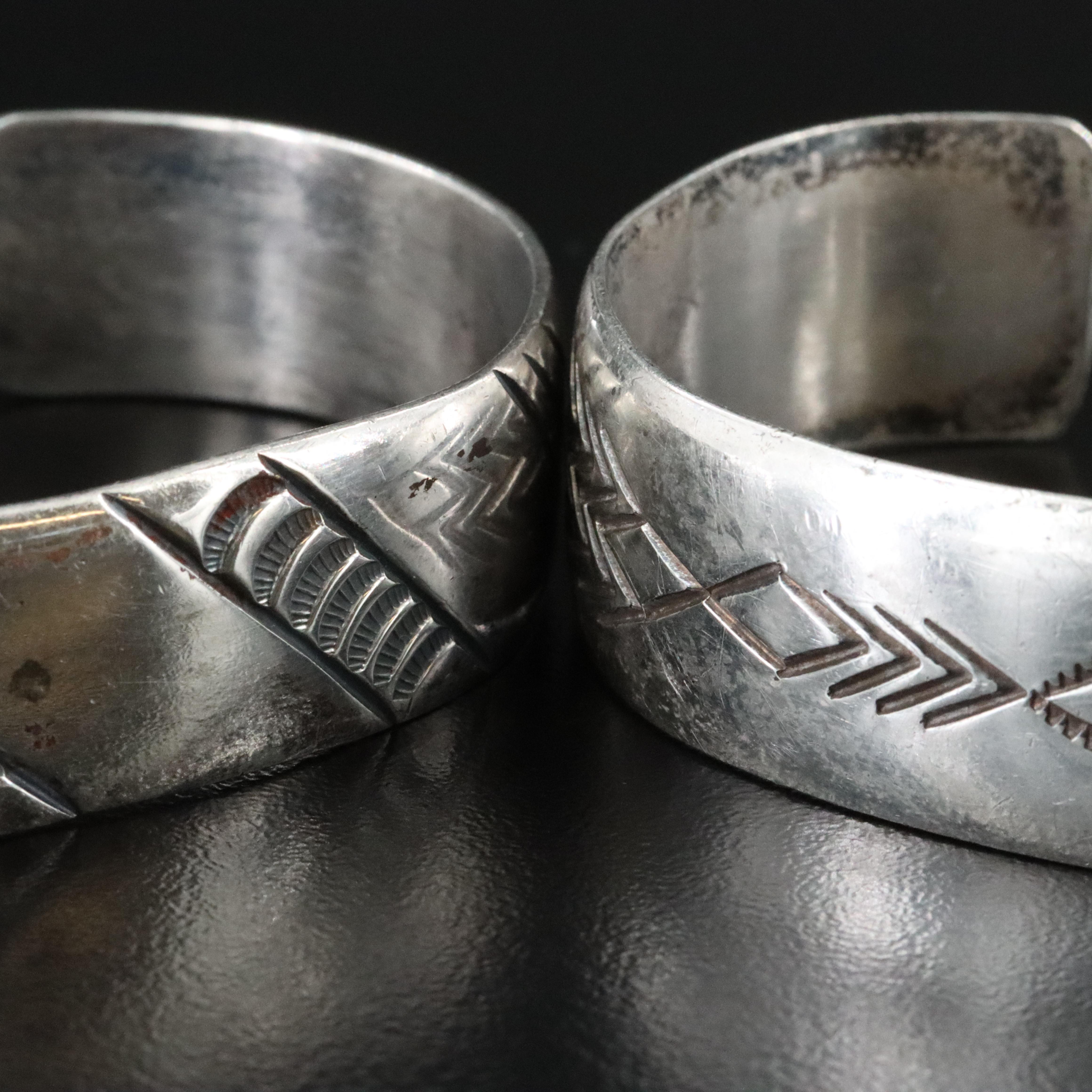 Southwestern Style Sterling Cuff Bracelets