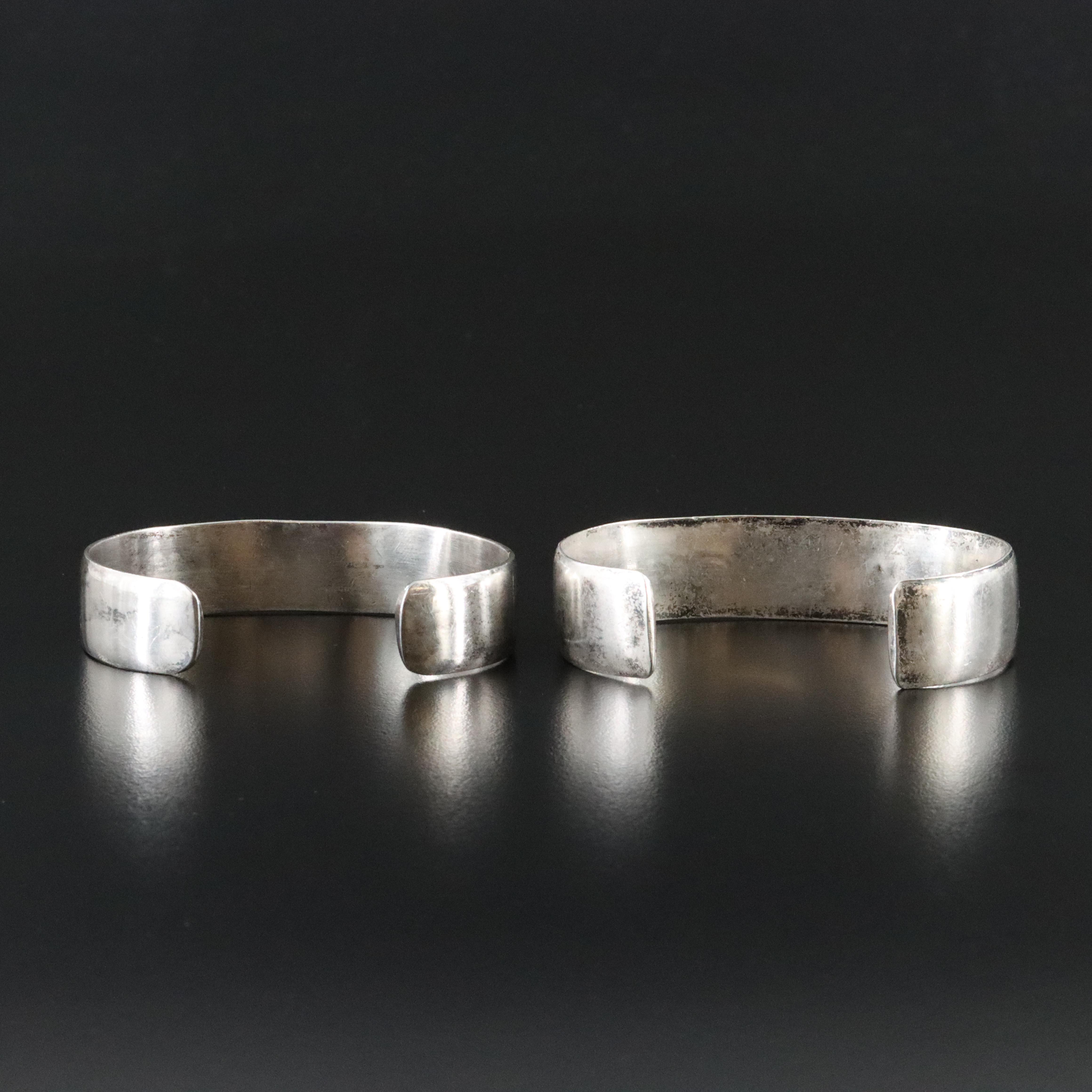 Southwestern Style Sterling Cuff Bracelets