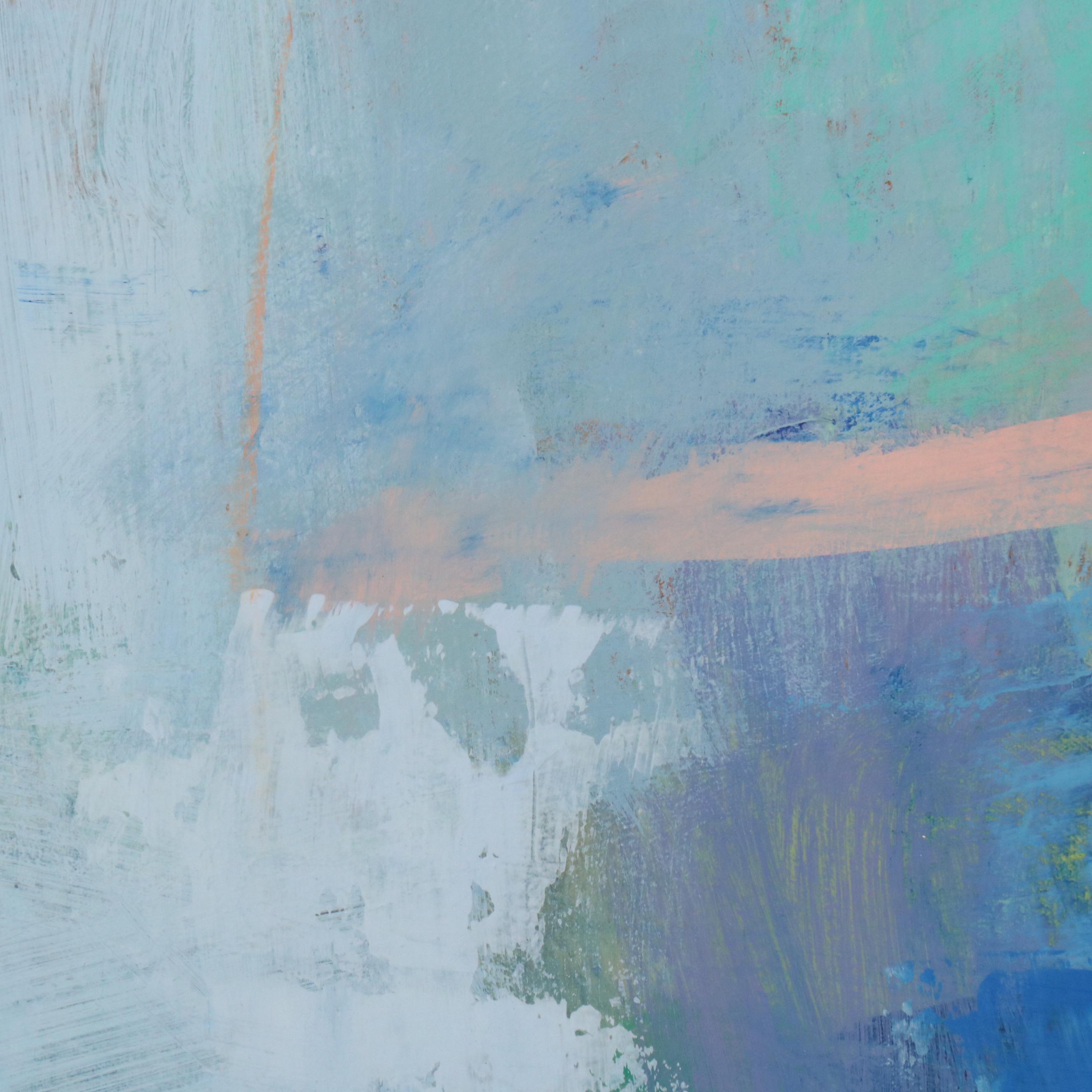 Ursula J. Brenner Abstract Mixed Media Painting, 21st Century