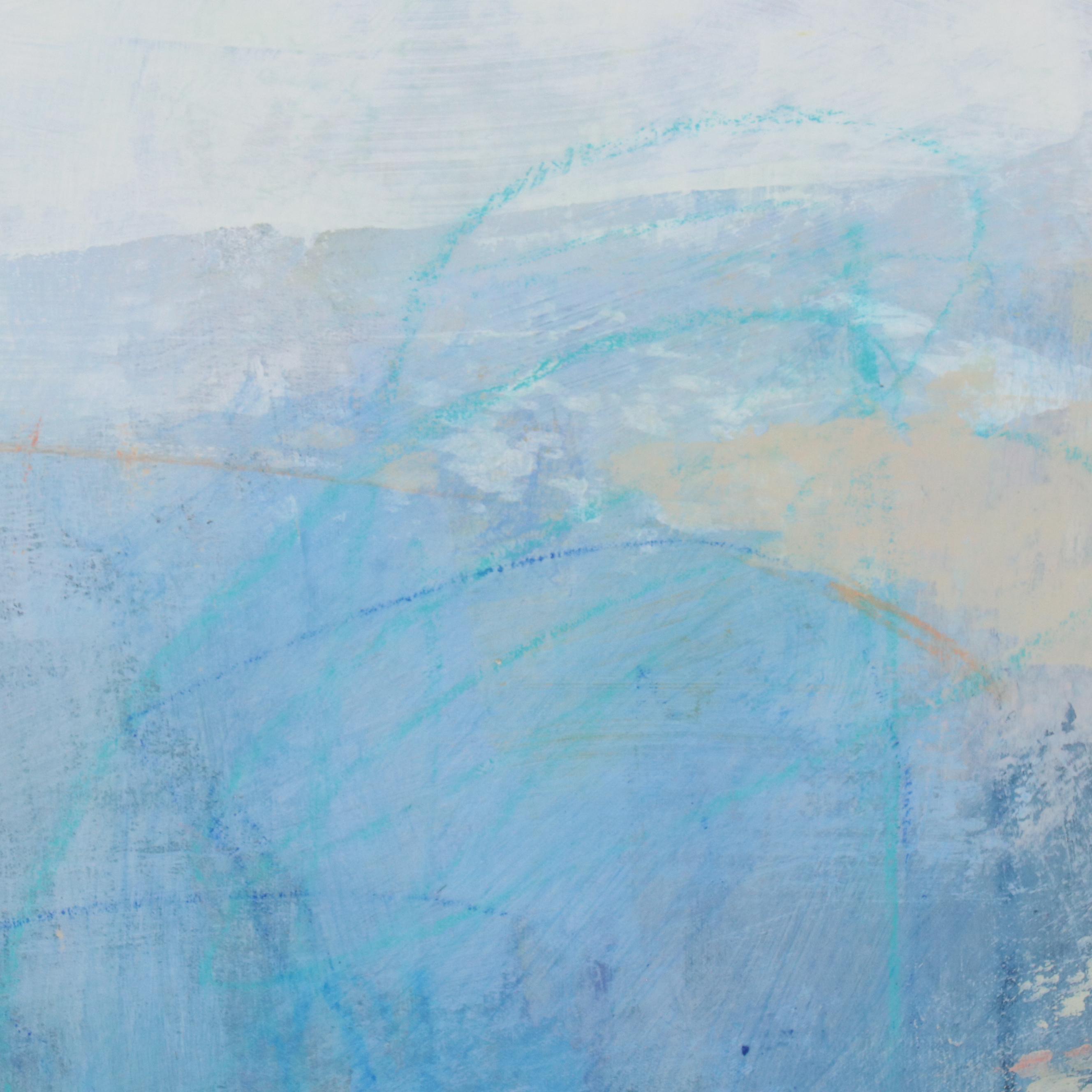 Ursula J. Brenner Abstract Mixed Media Painting, 21st Century