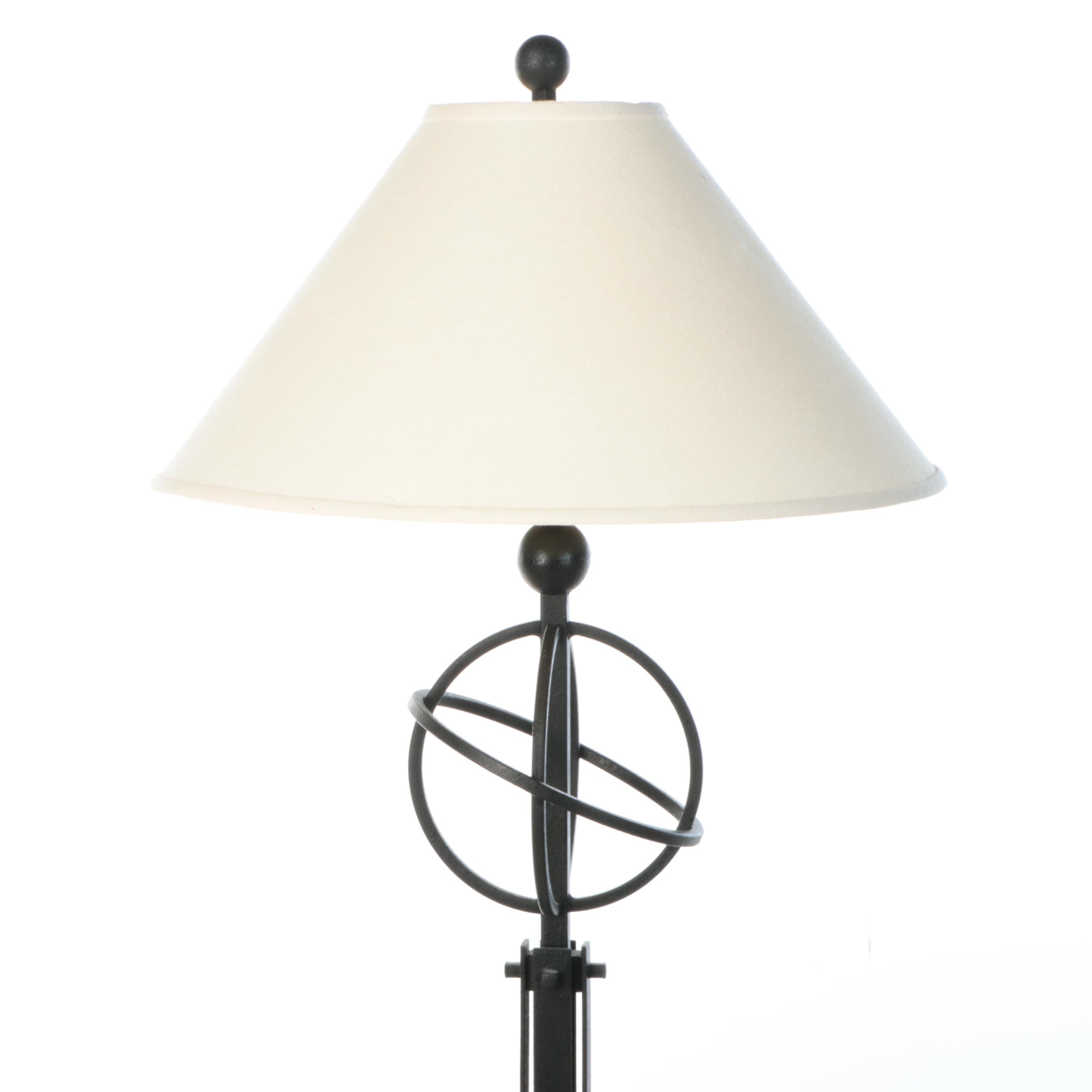 Spanish Revival Style Wrought Metal Floor Lamp