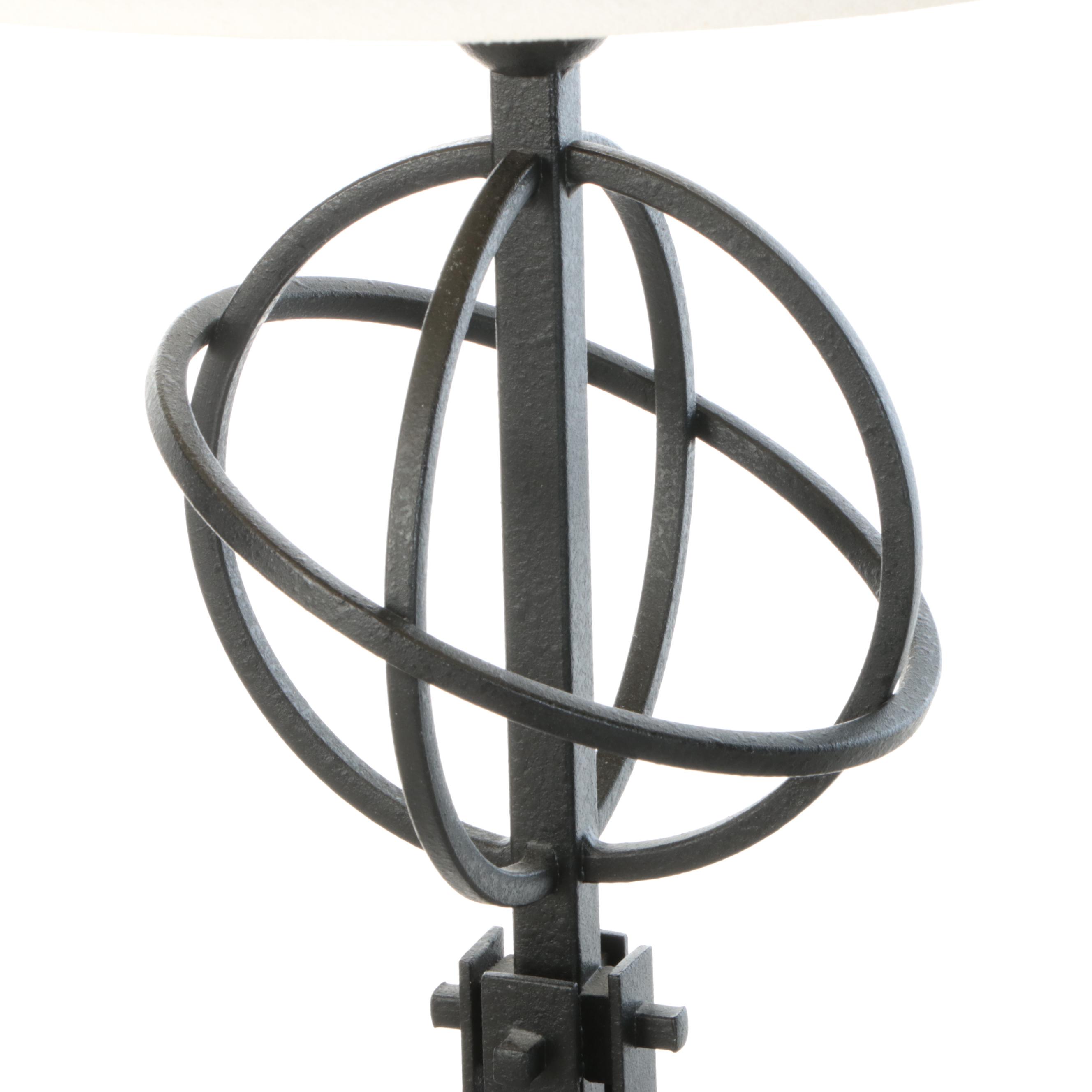 Spanish Revival Style Wrought Metal Floor Lamp