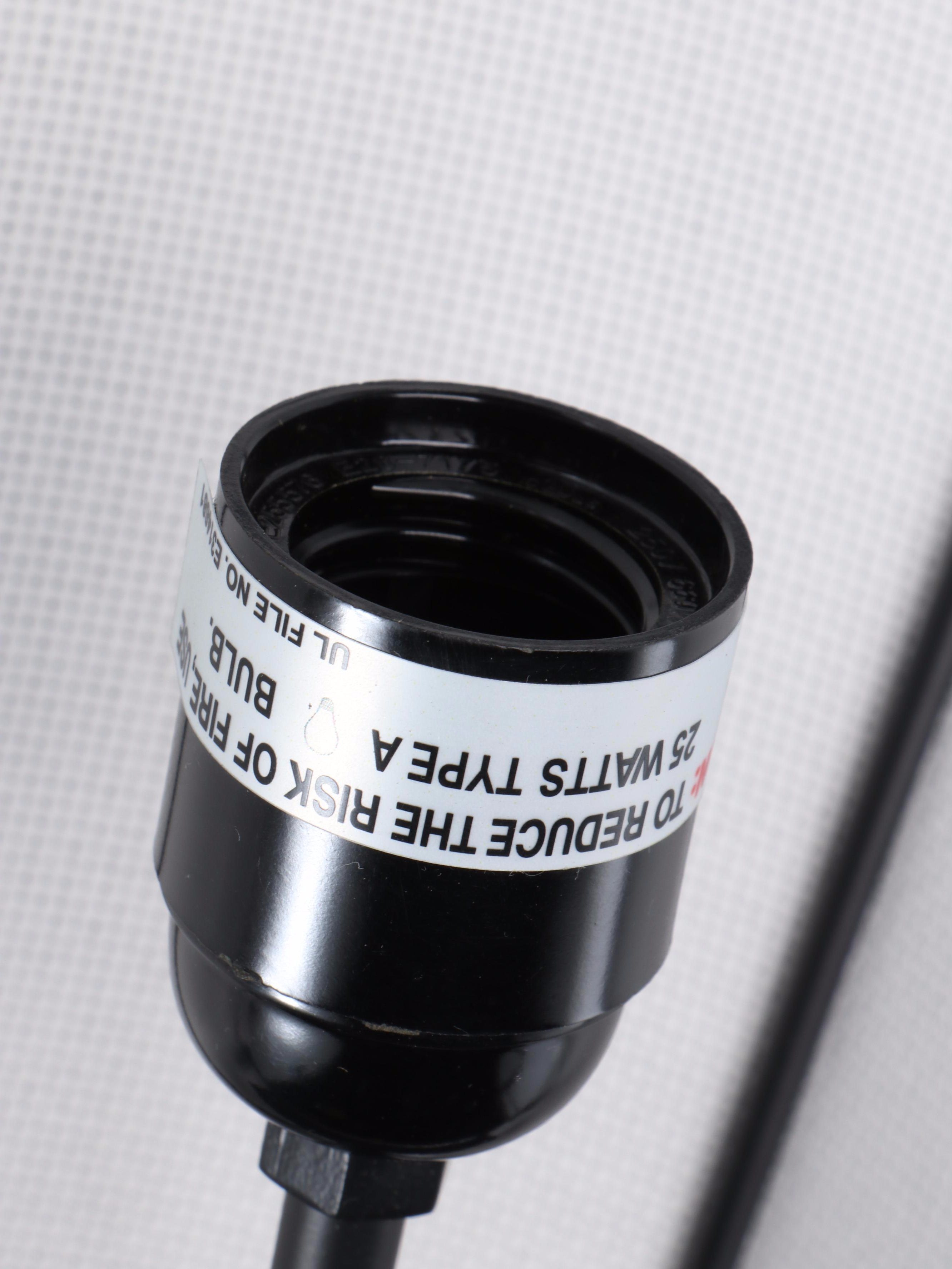 Pair of Bobo Steel and Cotton Teardrop Shade Wall Sconces