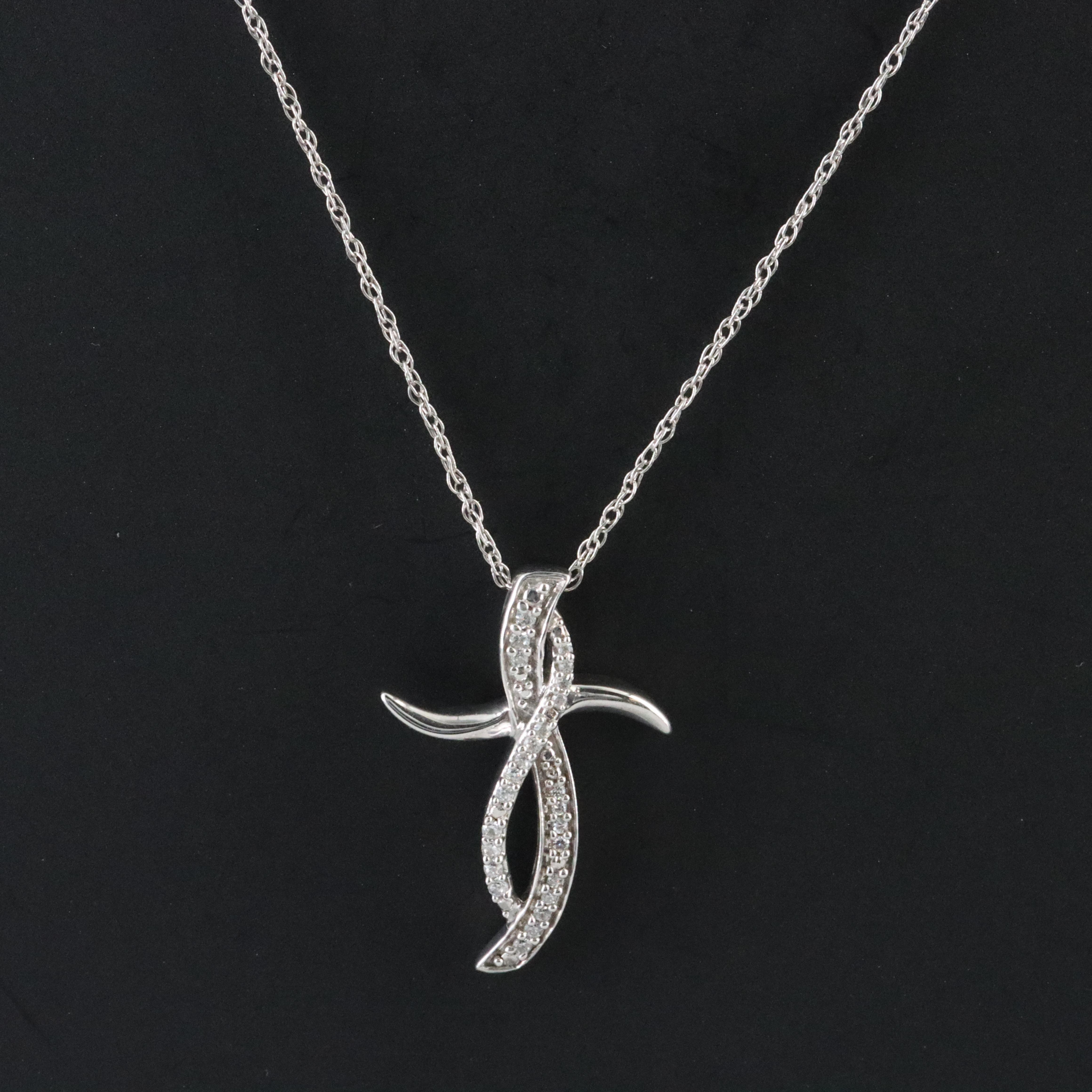 Sterling Cross Pendant Necklace