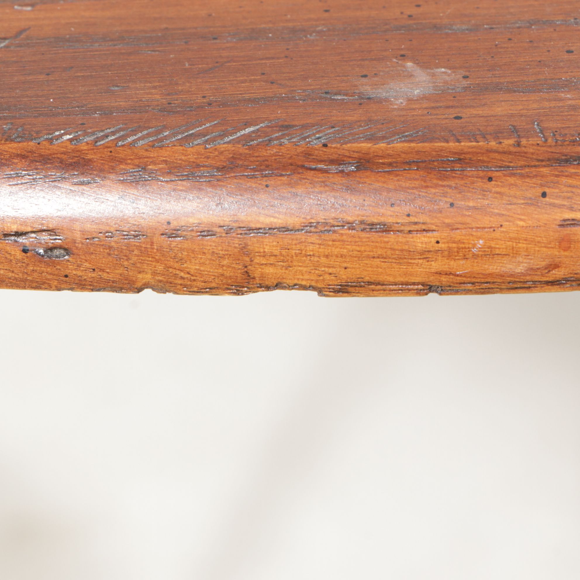 Charleston Forge Wrought  Iron and Oak High-Top Bistro Table and Two Chairs