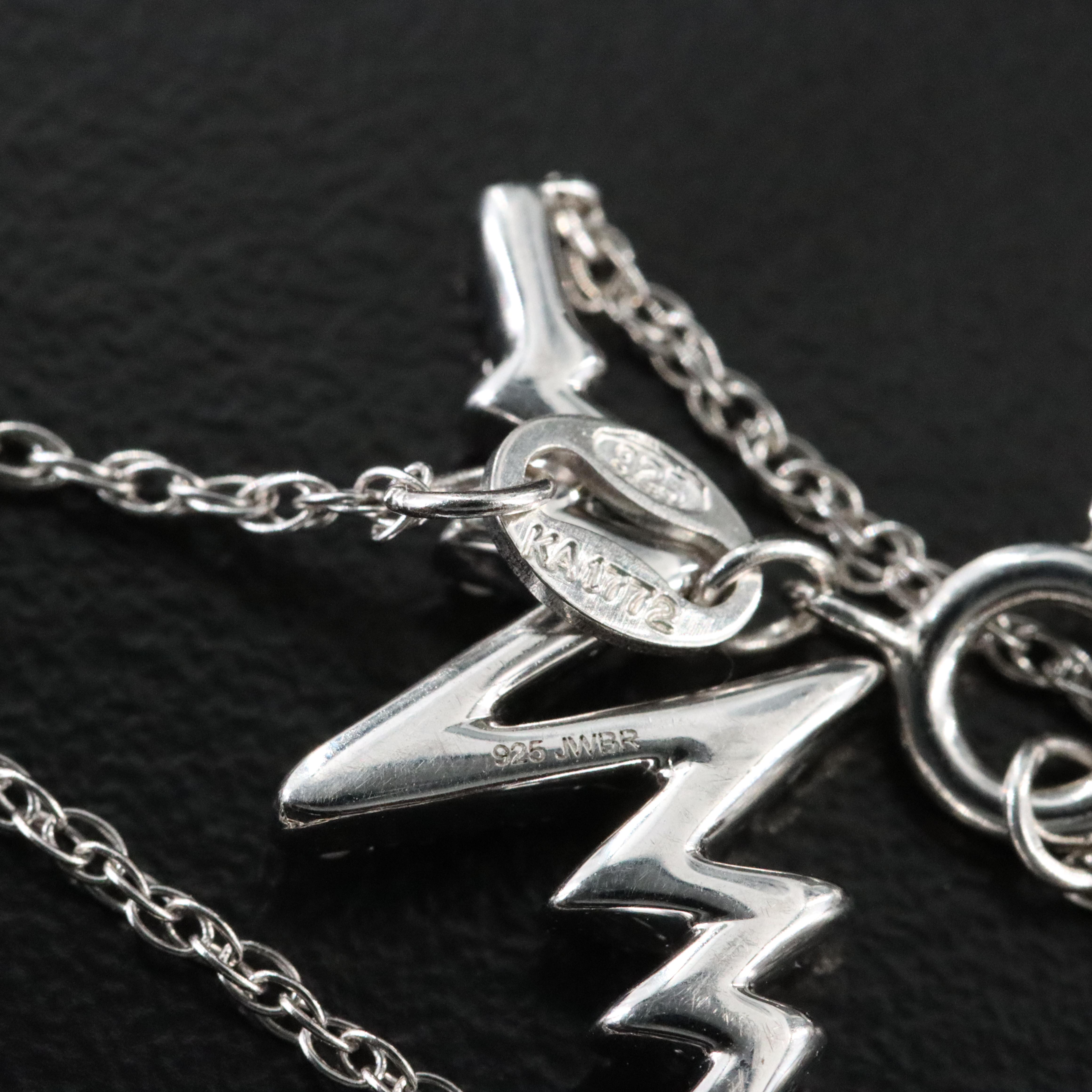 Sterling and Diamond Heartbeat Necklace