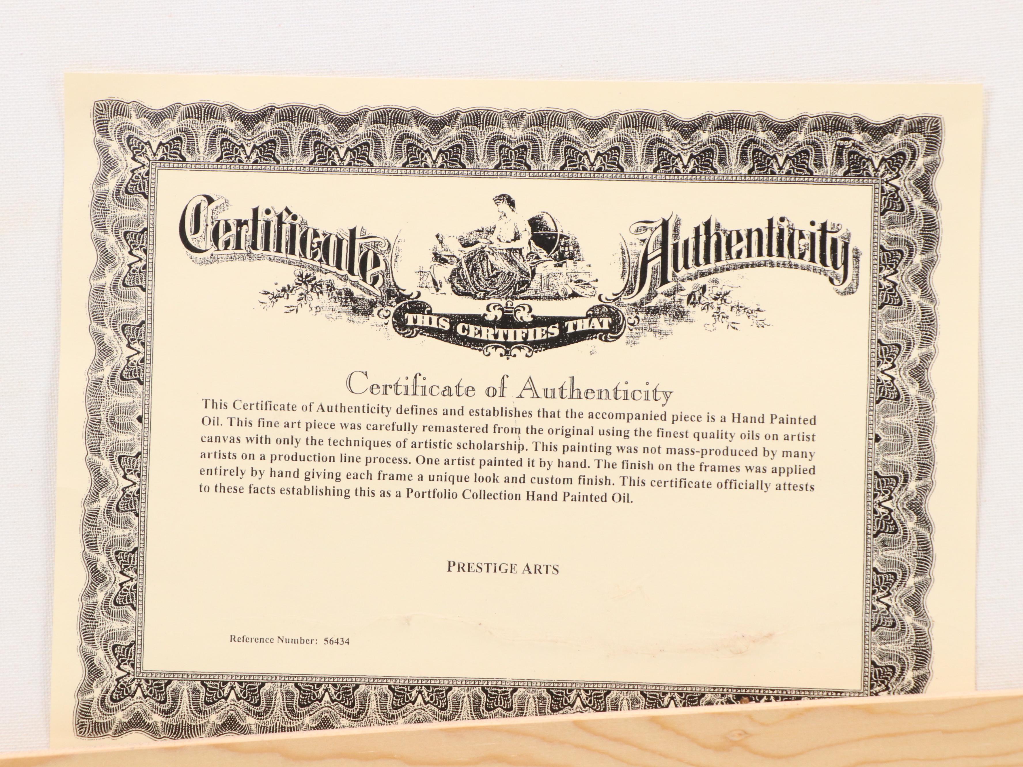 T. Tabee Fauvist Inspired Oil Painting of Floral Scene with Umbrella