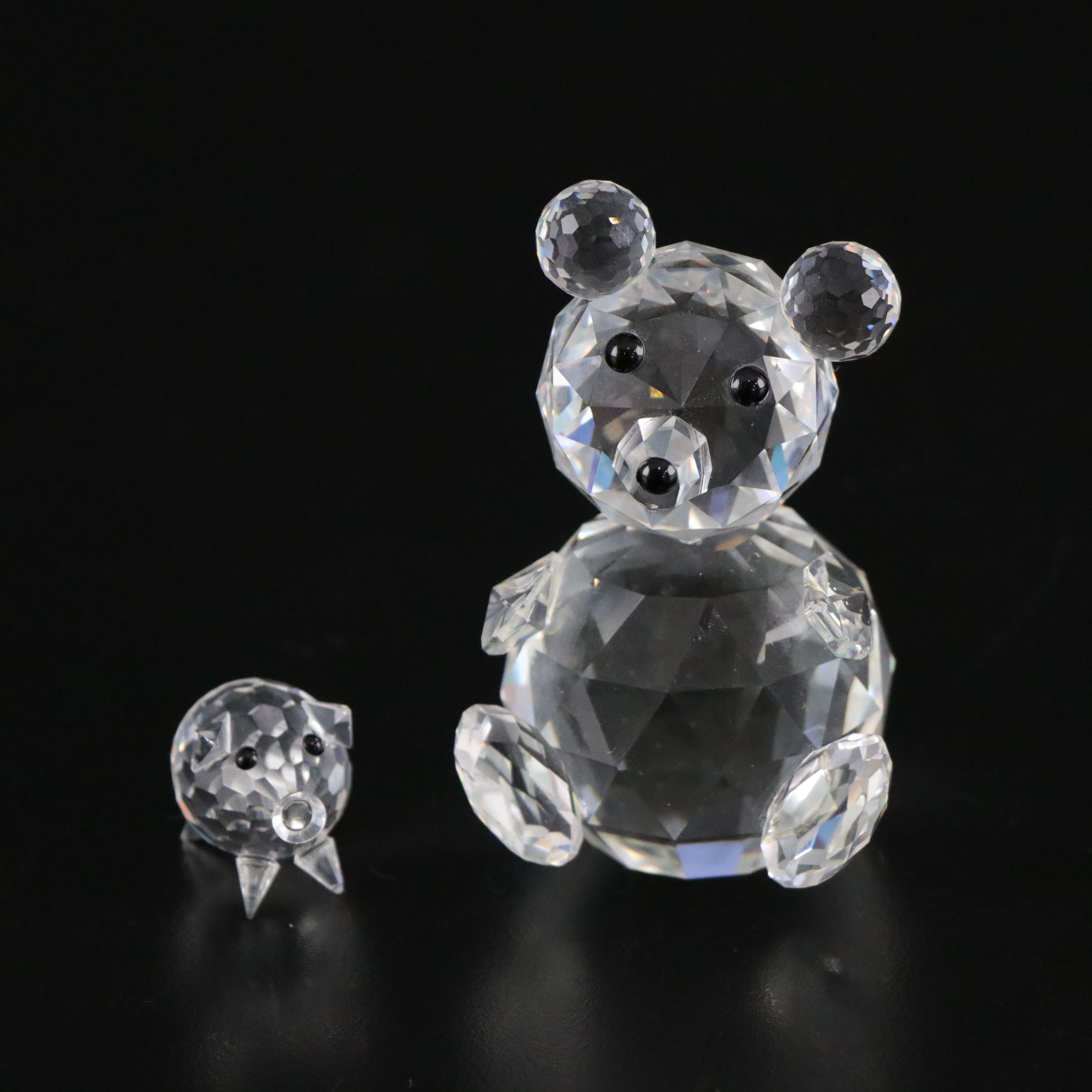 Swarovski Crystal "Secret Garden" Dewdrop Rose, Bear and More Figurines