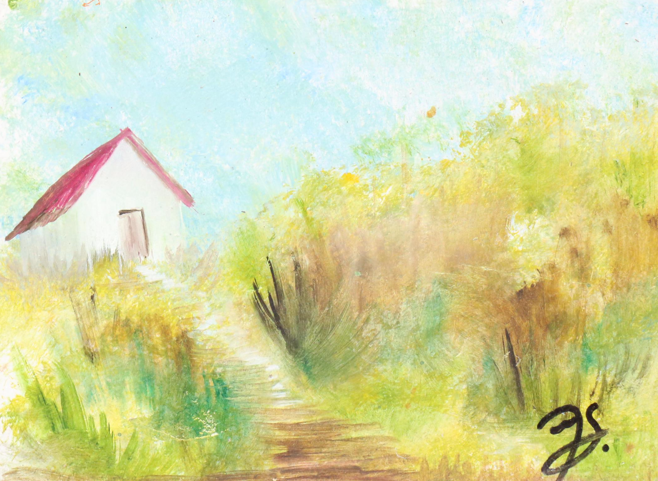 Acrylic Landscape Paintings, Circa 2000