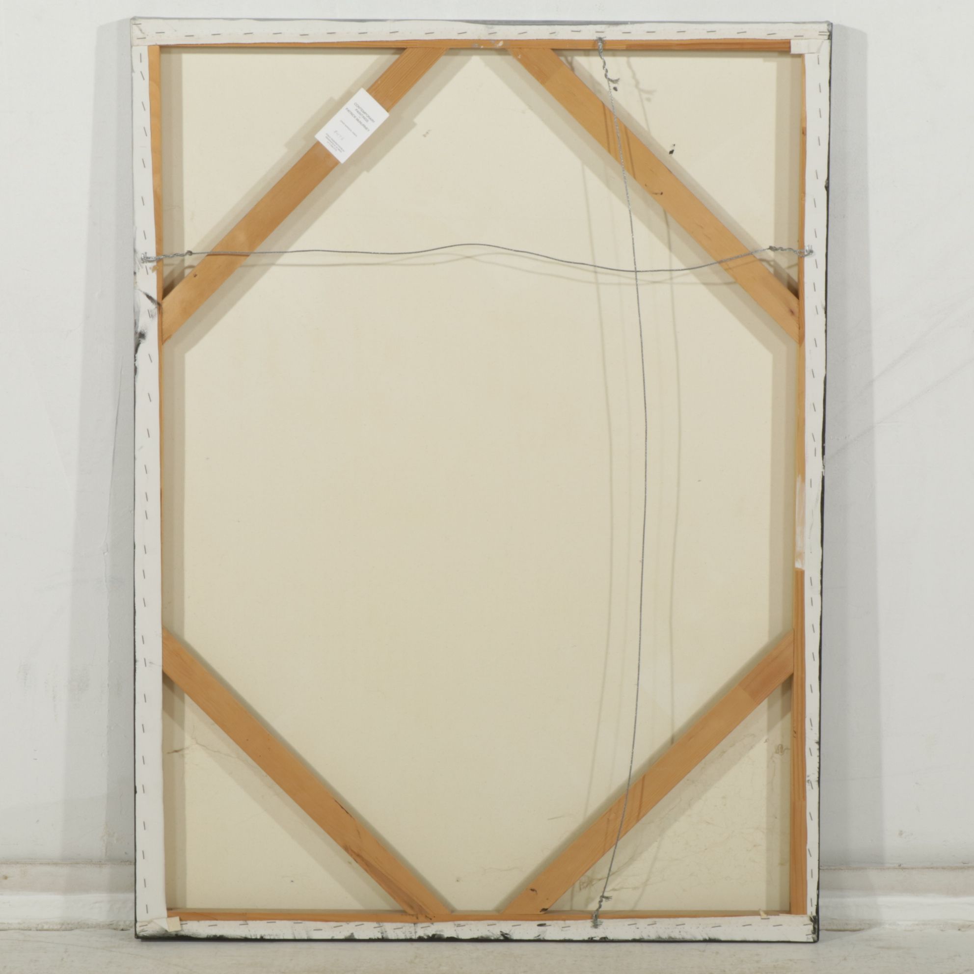 Patrick McNurney Gold and Copper Tone Gestural Abstract Oil Painting on Canvas