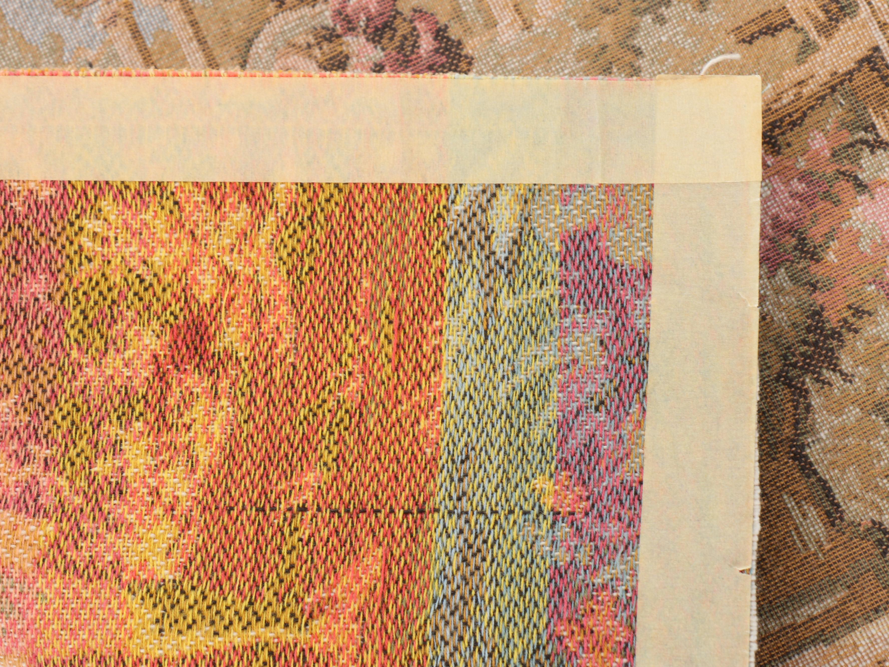 Arazzo French Rococo Revival and Pastoral Scene Tapestry Panels