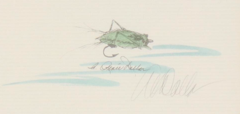 A. Renée Dallas Lithographs of Fly Fishing Lures