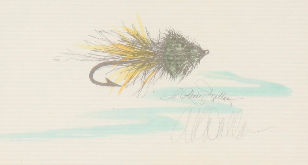 A. Renée Dallas Lithographs of Fly Fishing Lures