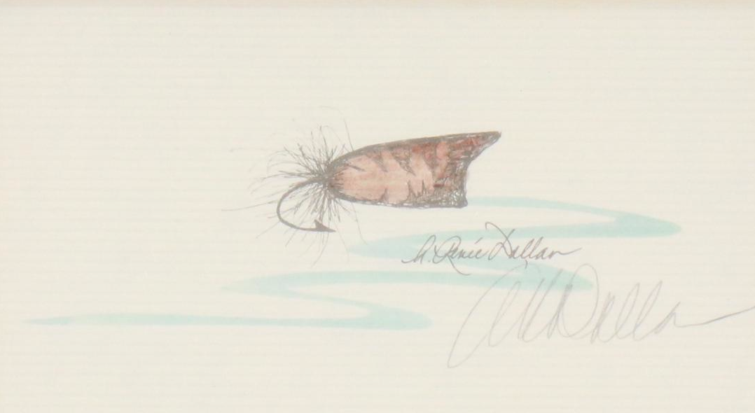 A. Renée Dallas Lithographs of Fly Fishing Lures