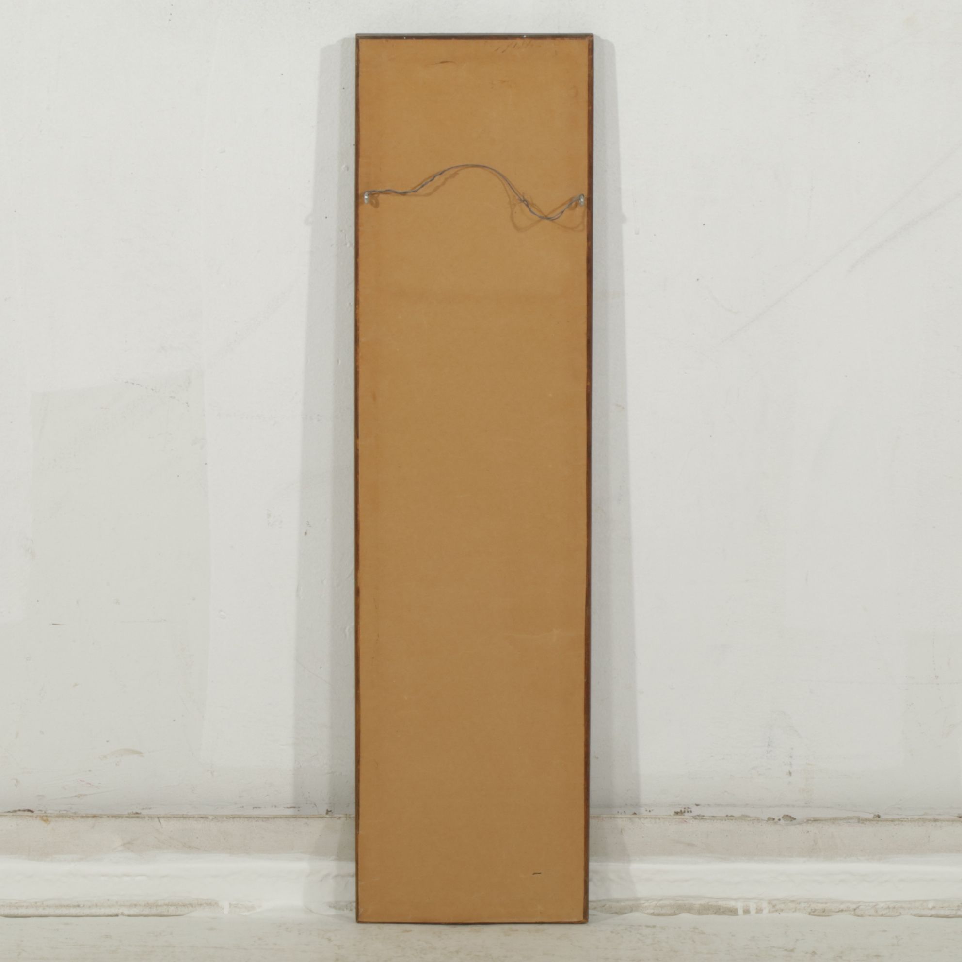 Trumeau Mirror with Offset Lithograph After J. Reynolds "The Age of Innocence"