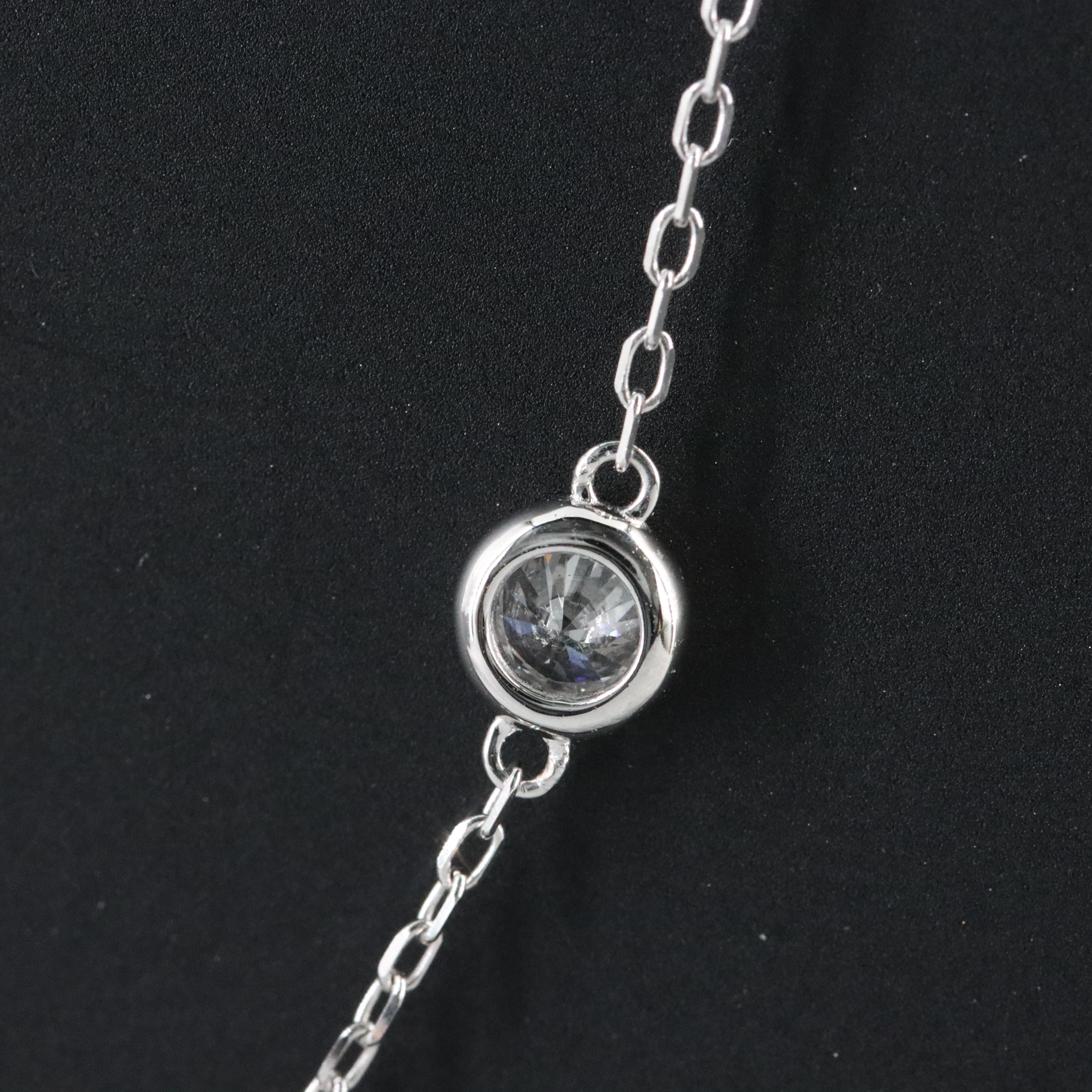 14K 2.00 CTW Lab Grown Diamond Station Necklace