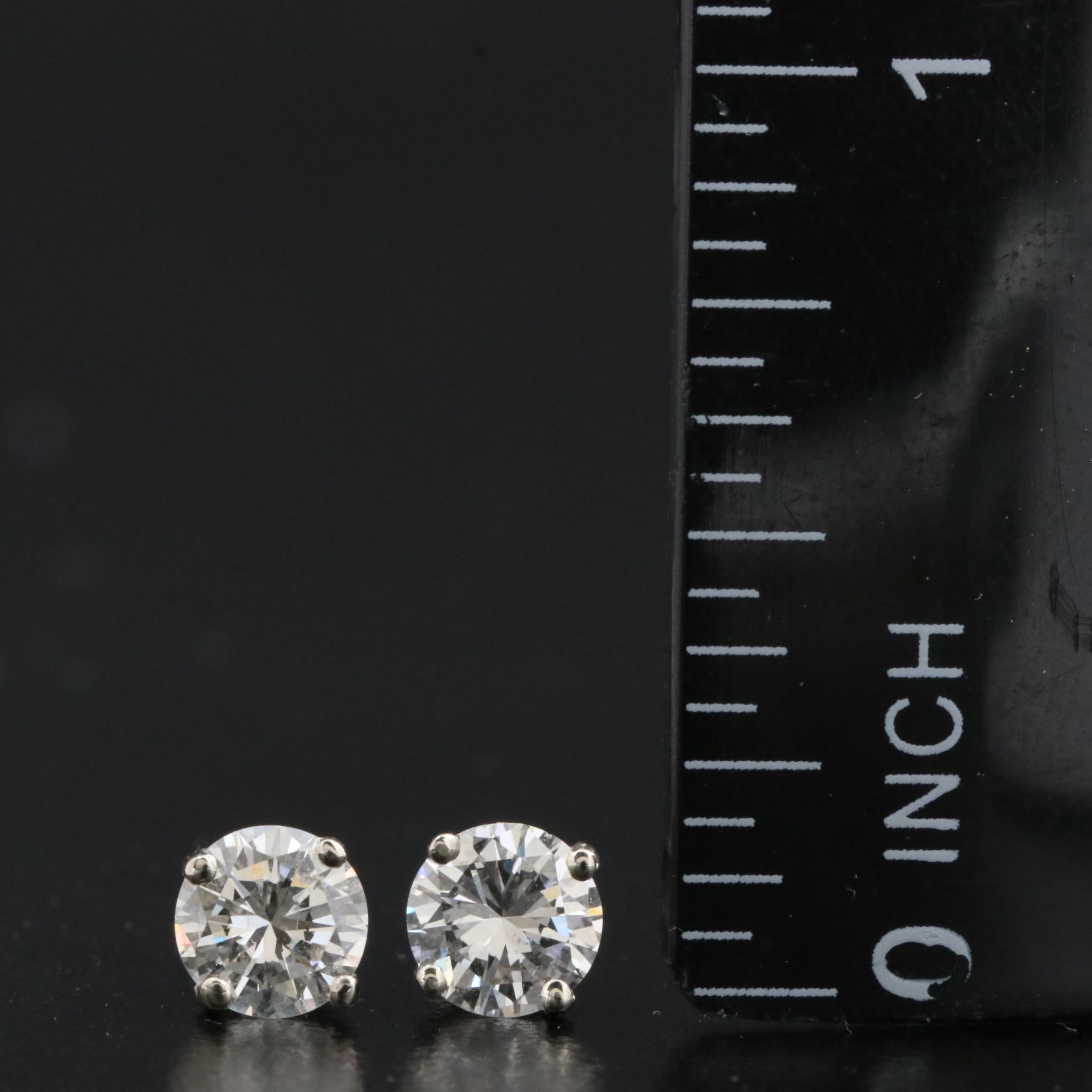 14K 1.19 CTW Diamond Solitaire Earrings
