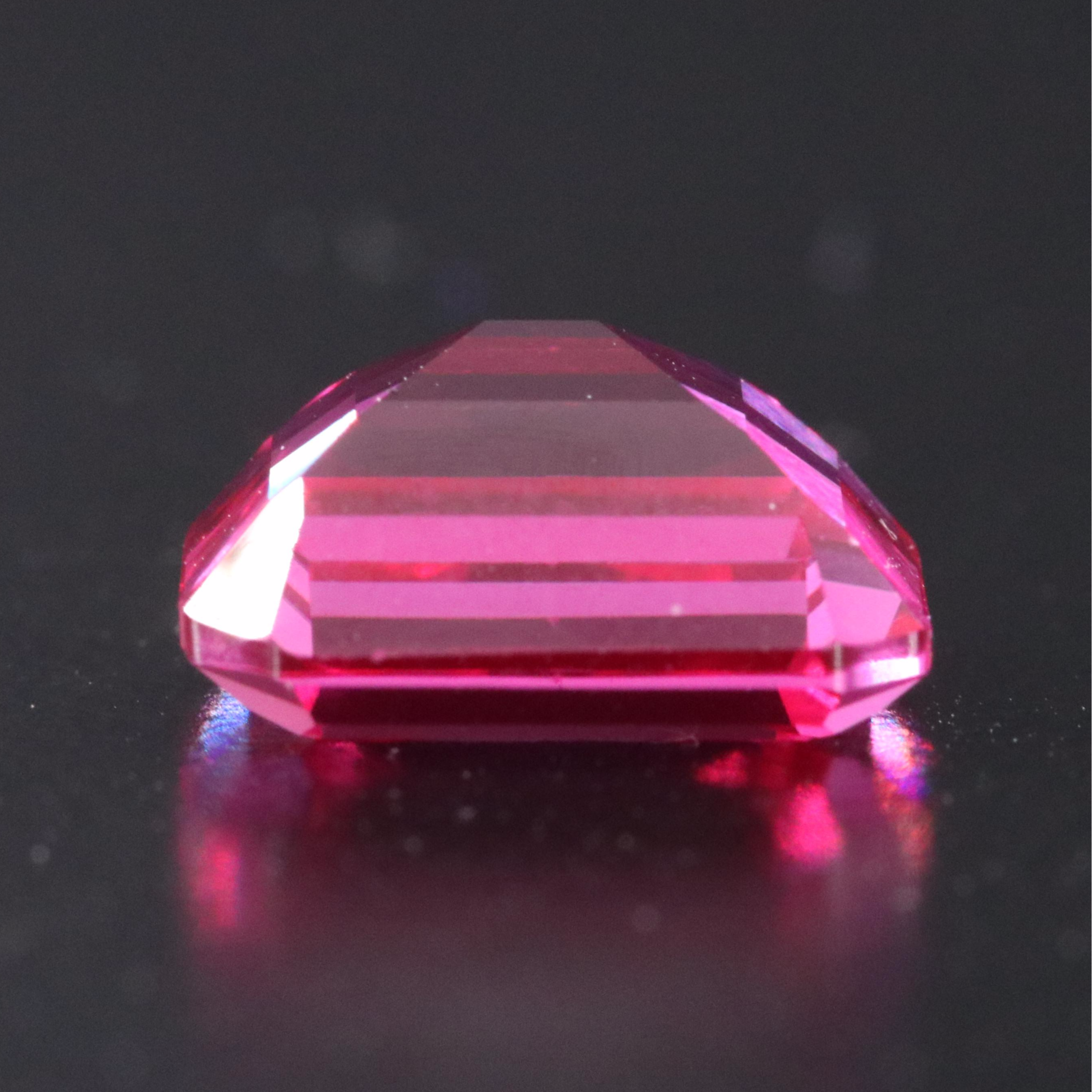 Loose 6.14 CT Lab Grown Pink Sapphire