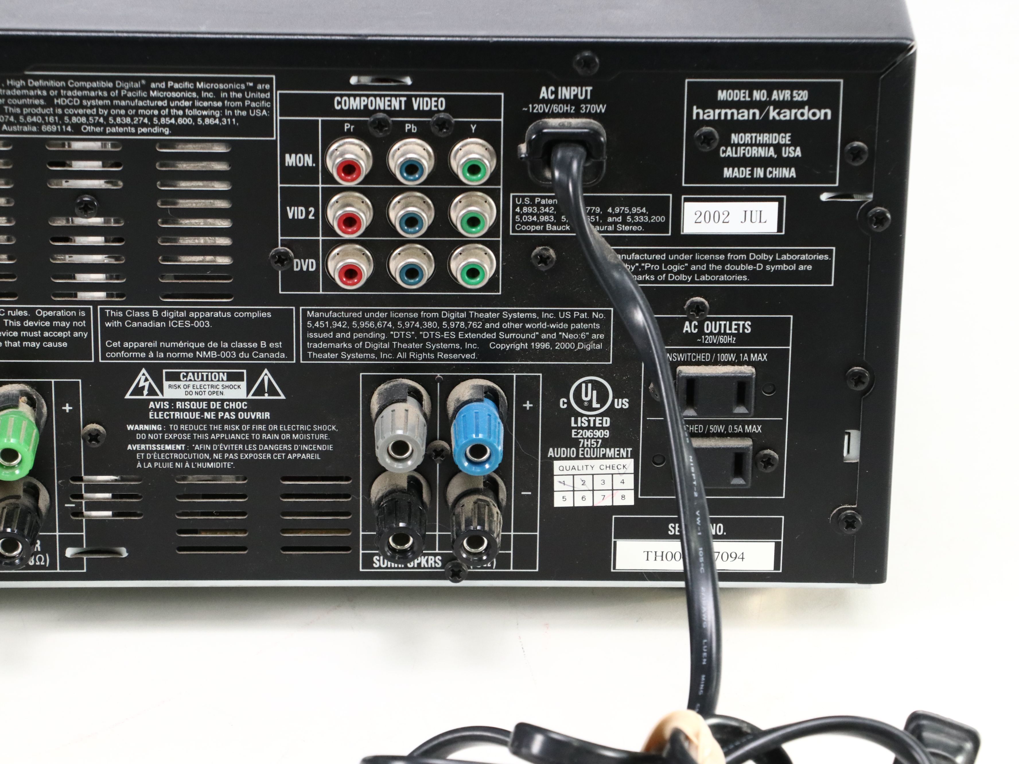 Harman Kardon Audio Receiver