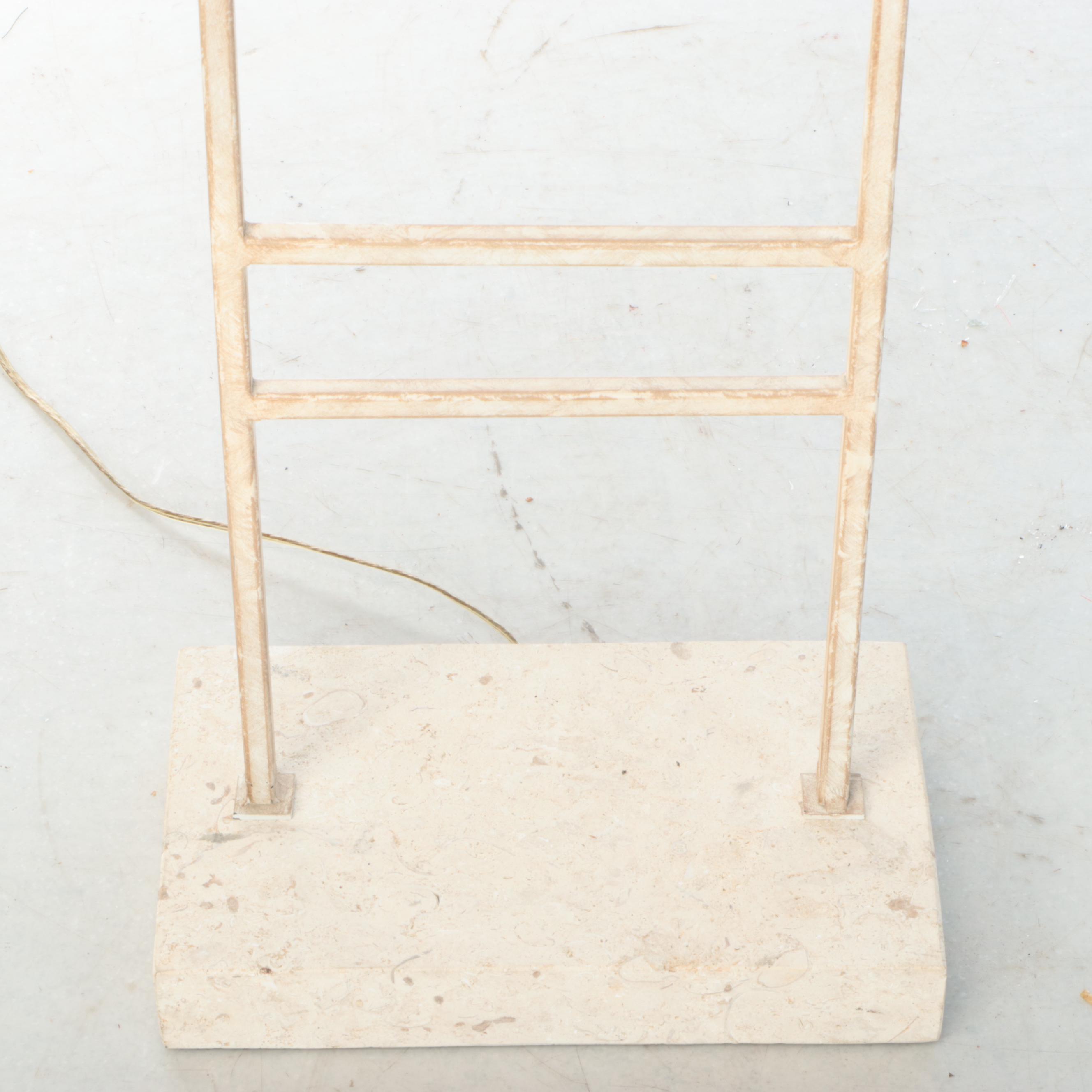 Gilt Perched Bird Metal Floor Lamp