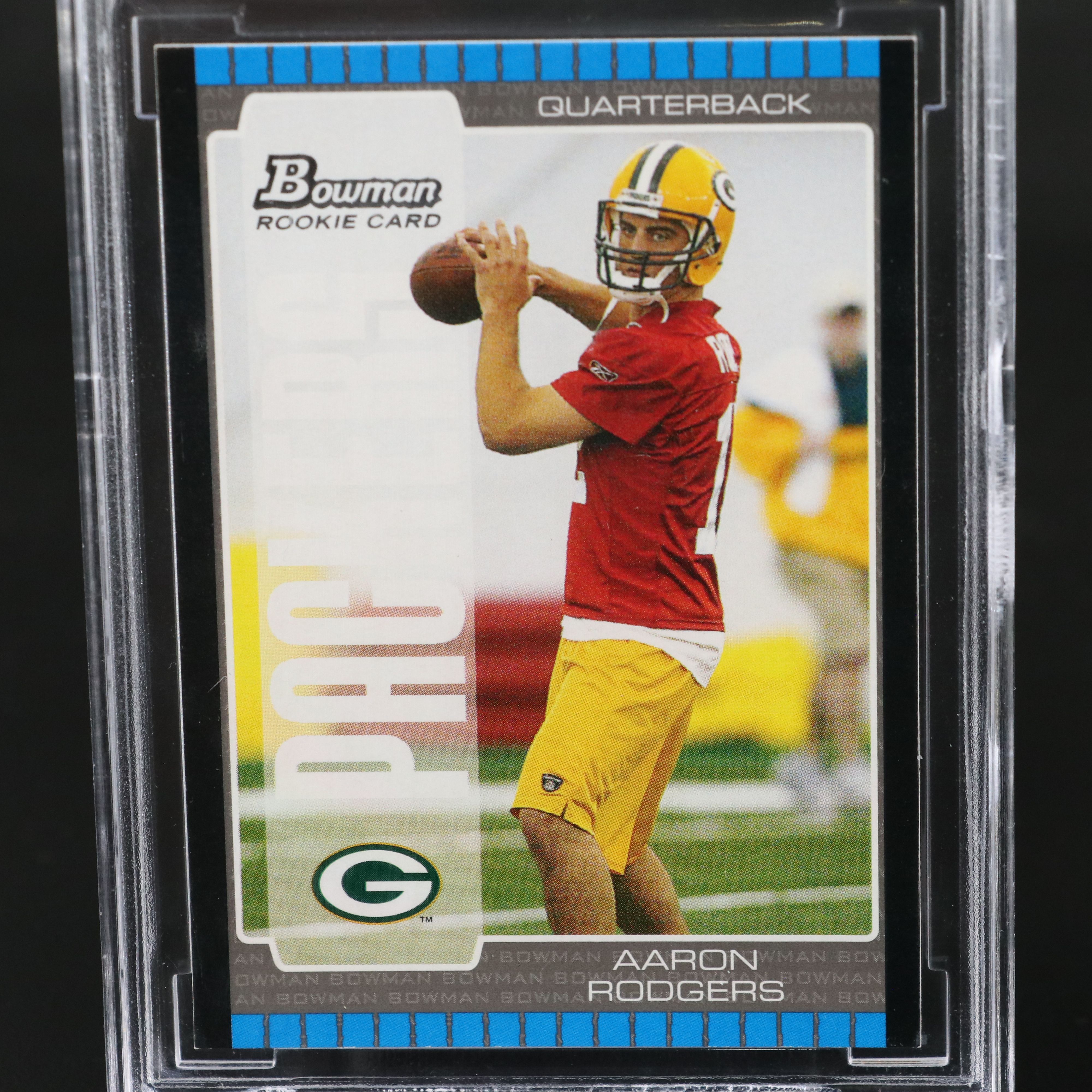 2005 Bowman Aaron Rodgers Green Bay Packers Rookie Card Graded BCCG 10